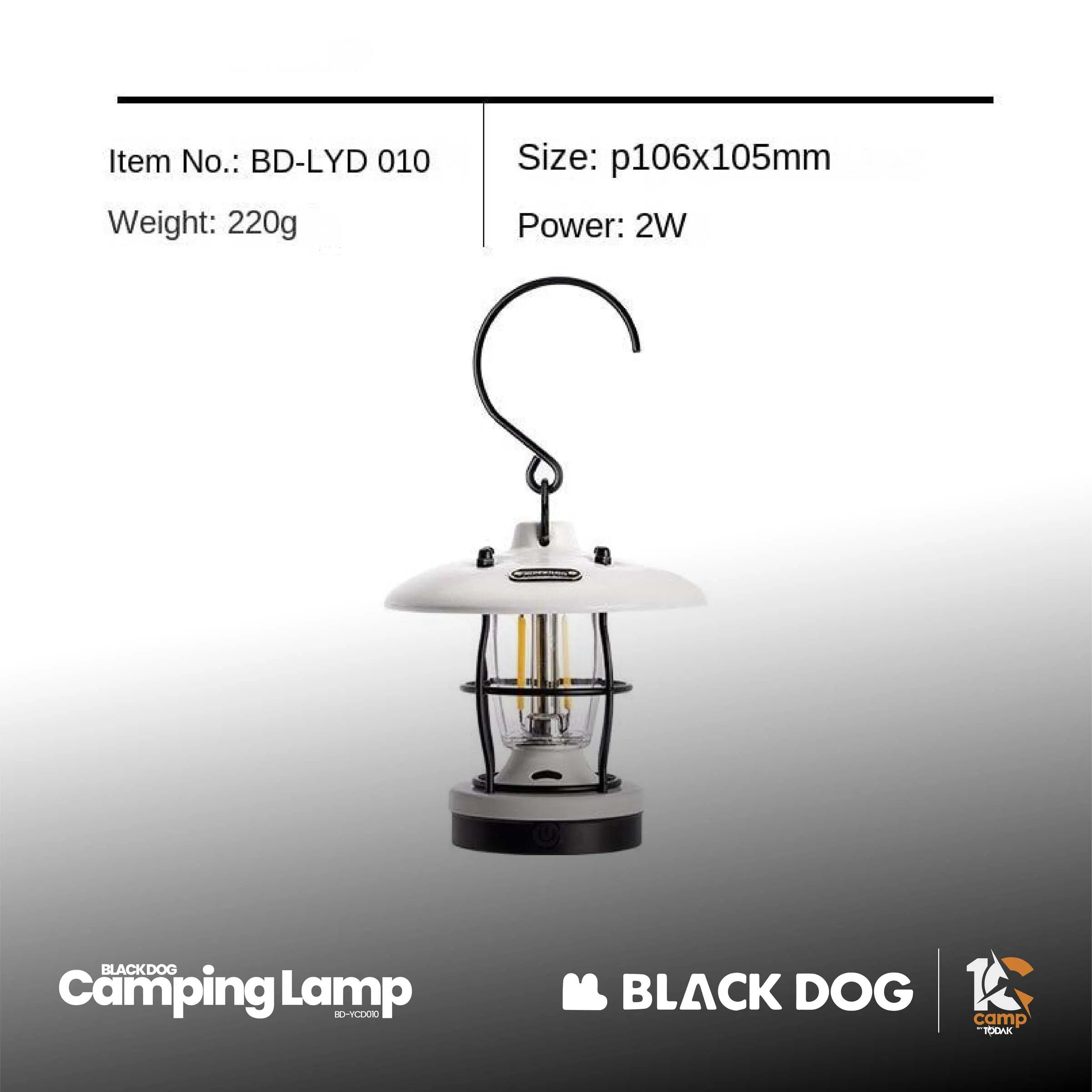 Lampu Gantung Camping Mini Retro Blackdog BD-LYD010