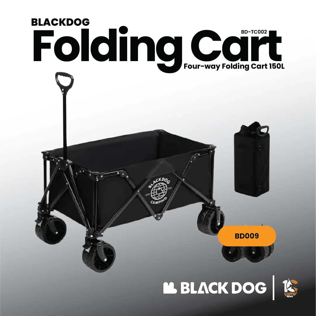 Troli Camping Lipat 4-Arah Blackdog 150L