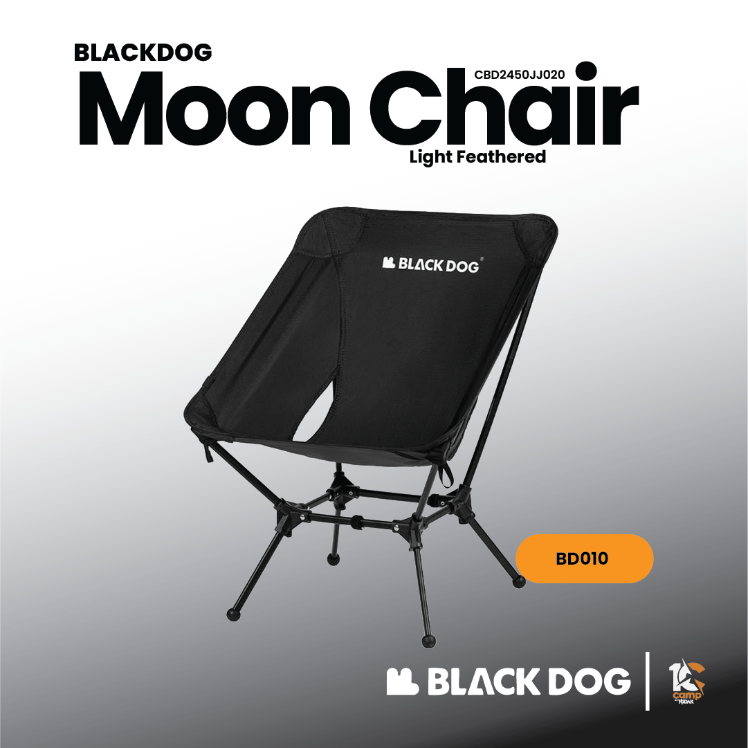 Kerusi Camping Ringan Blackdog Light Feathered Moon Chair