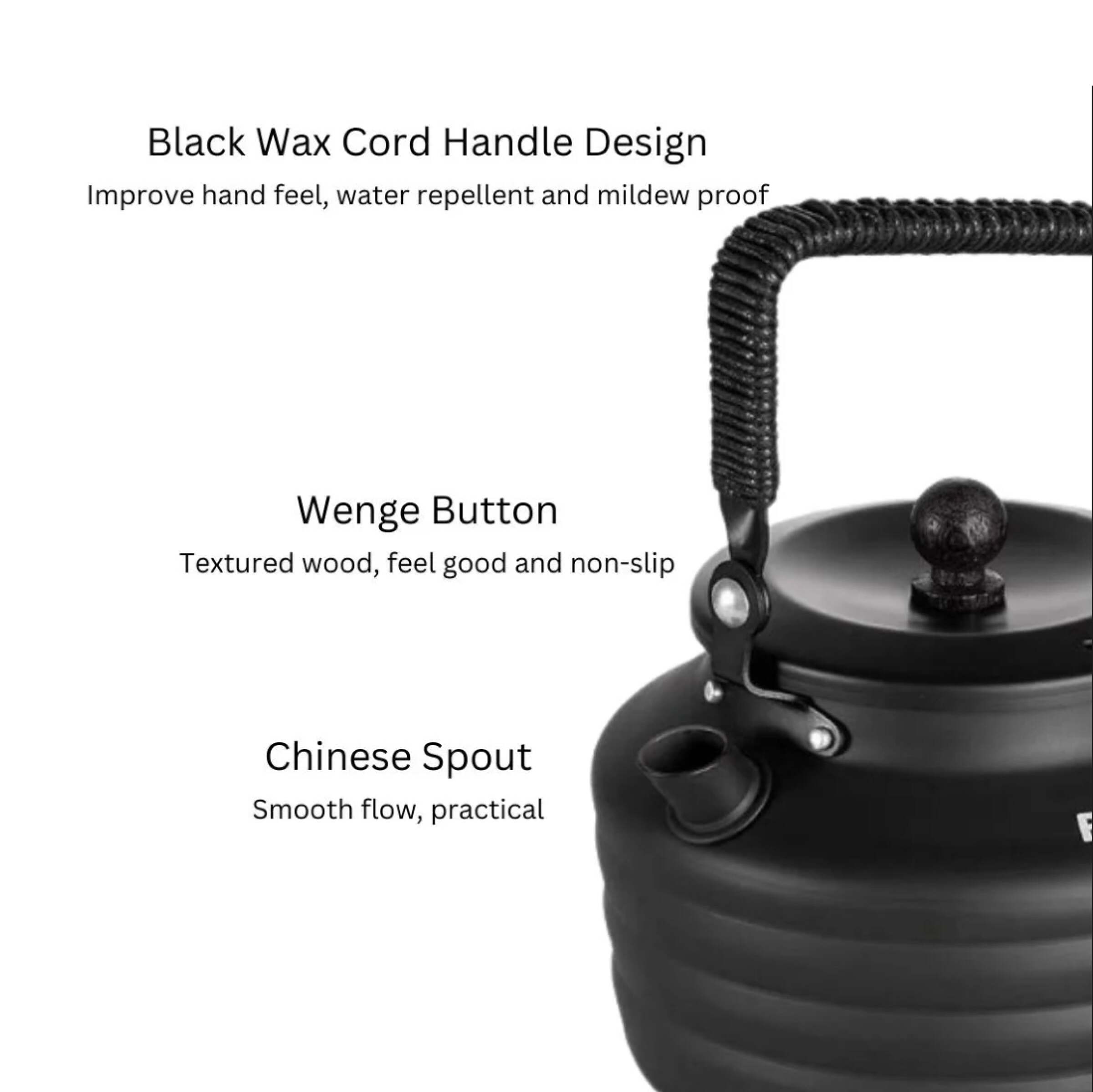 Cerek Camping Blackdog Tea Pot BD-CJ002