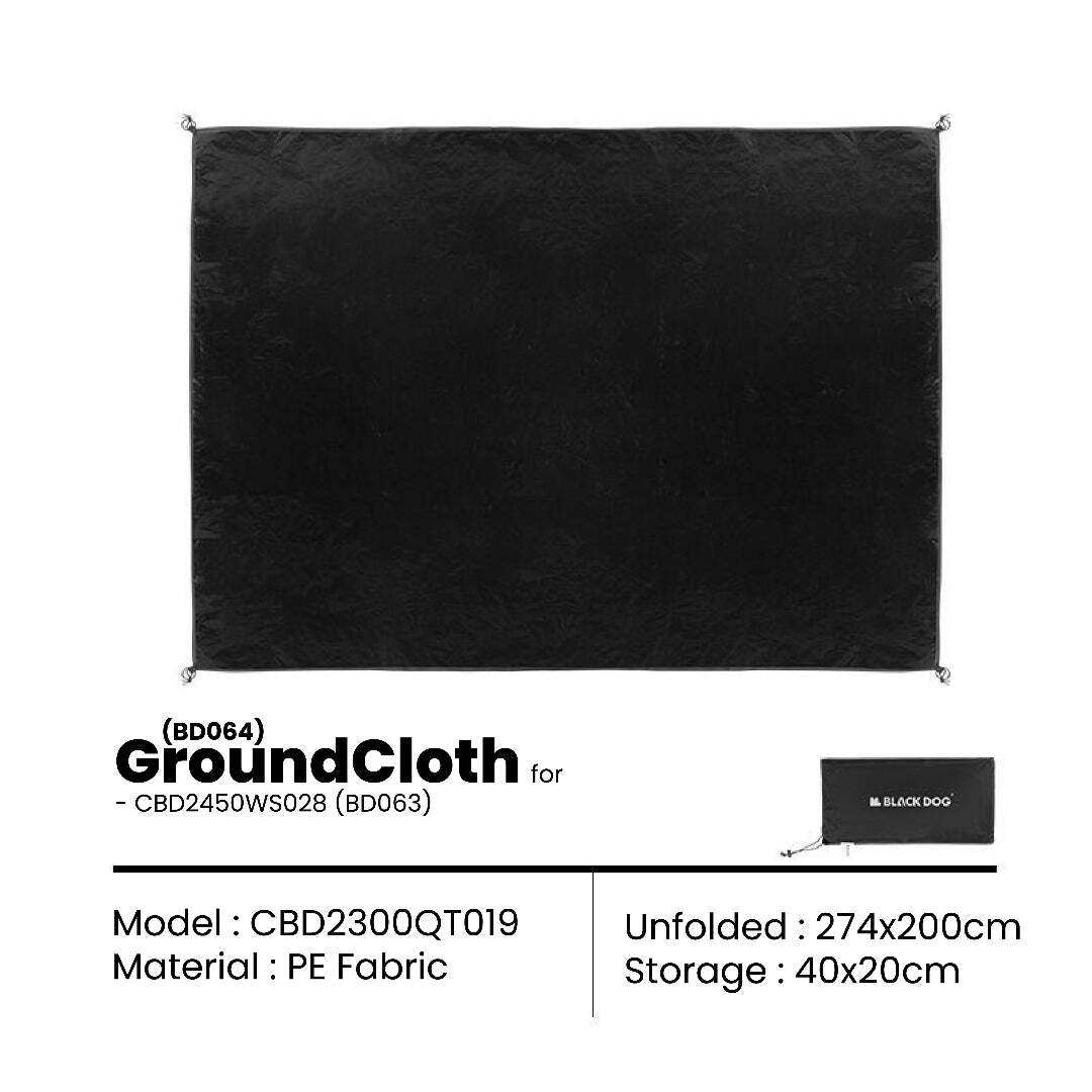 Groundsheet Blackdog untuk Khemah Chasing Stars 5.9