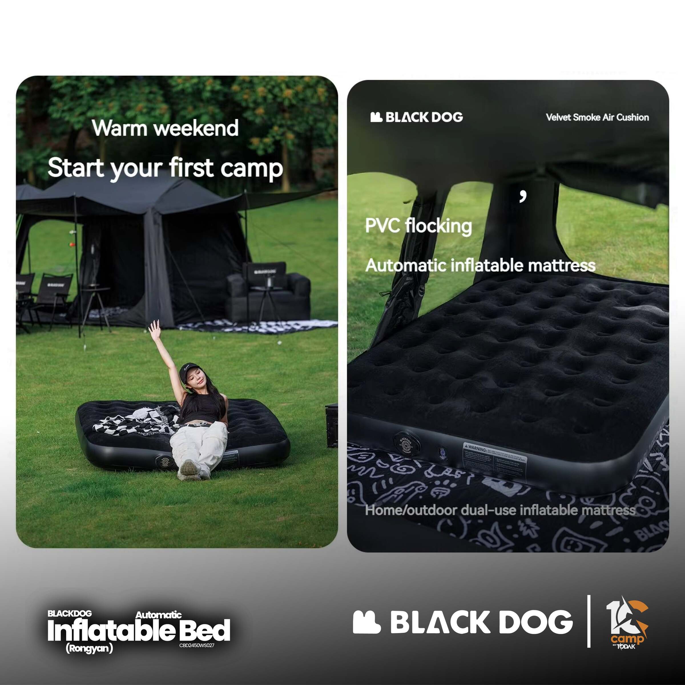 Tilam Angin Automatik Blackdog RongYan