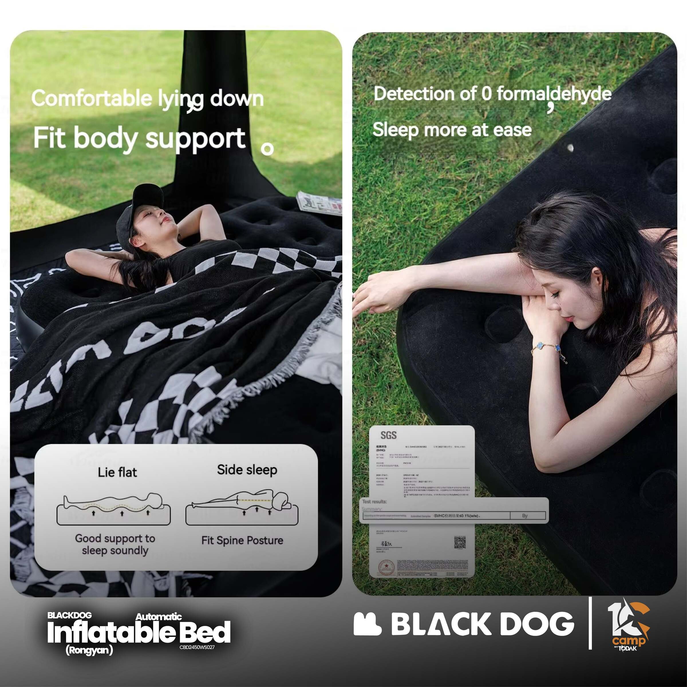 Tilam Angin Automatik Blackdog RongYan