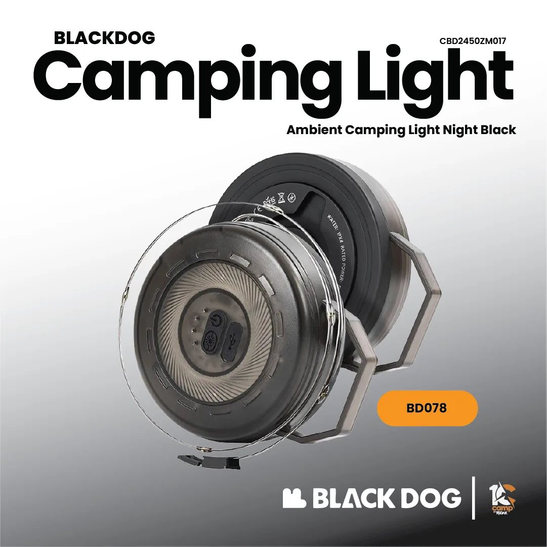 Lampu Camping Ambient Blackdog 2000mAh