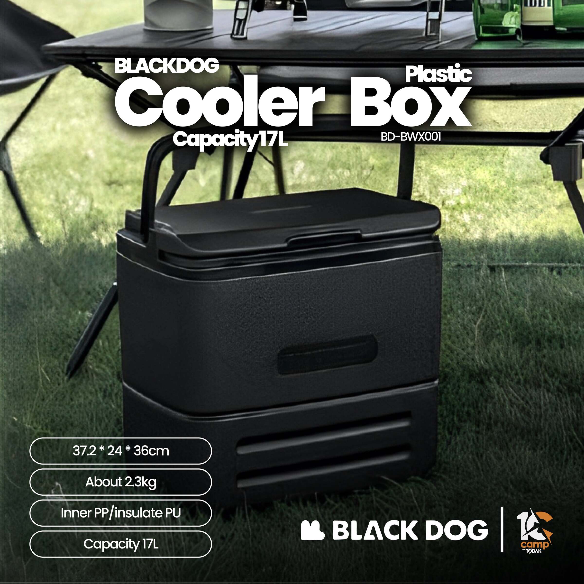 Cooler Box Plastik Blackdog 17L