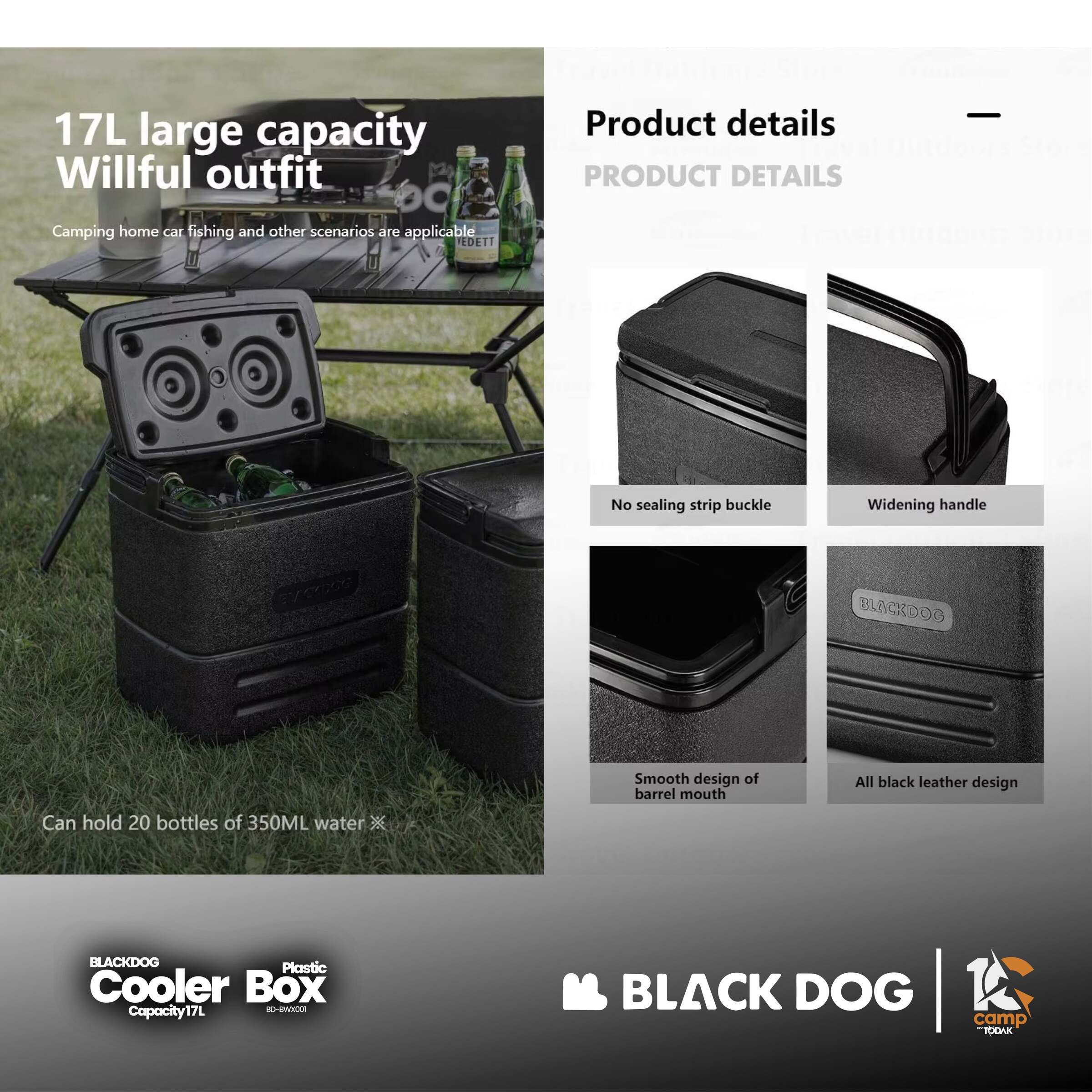 Cooler Box Plastik Blackdog 17L