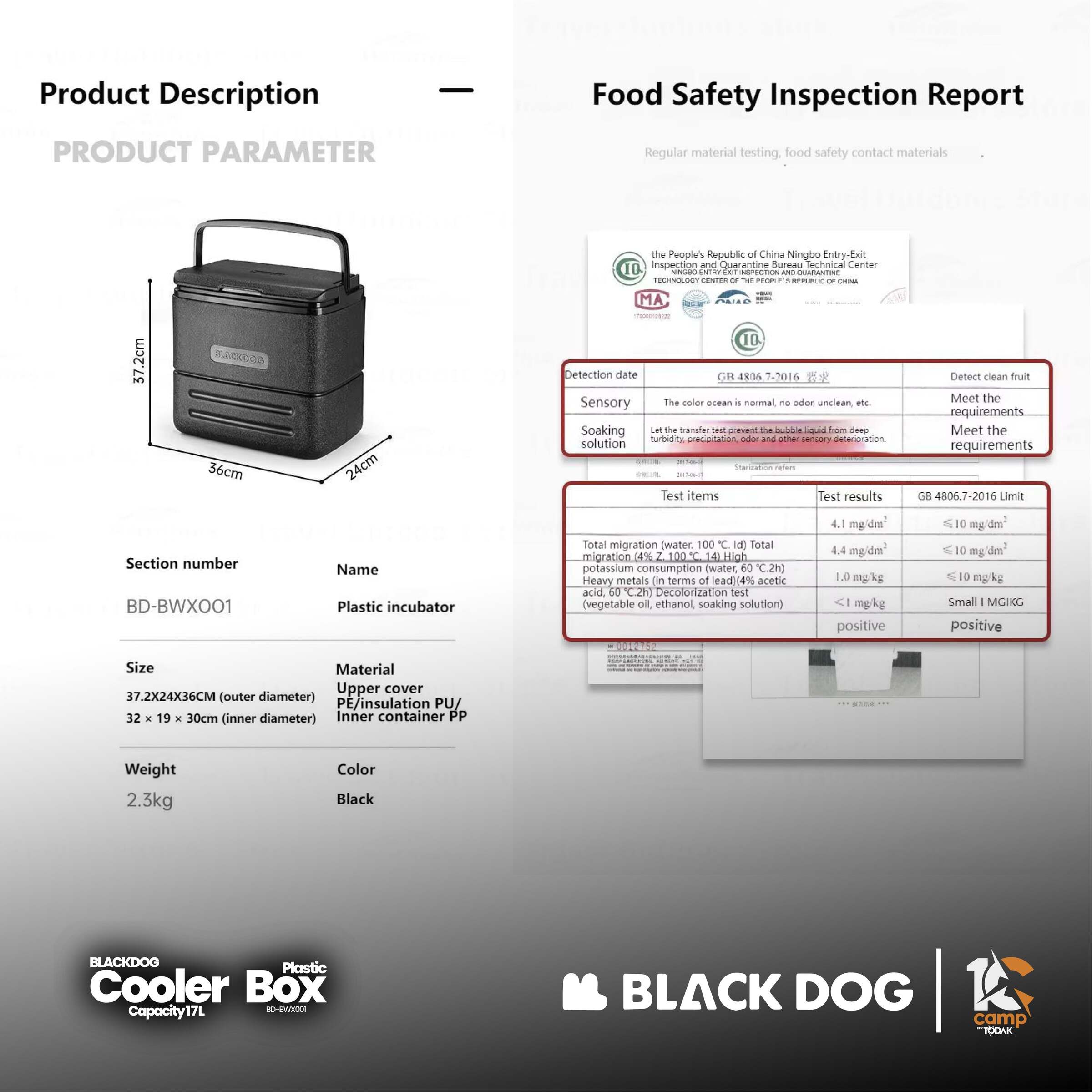 Cooler Box Plastik Blackdog 17L