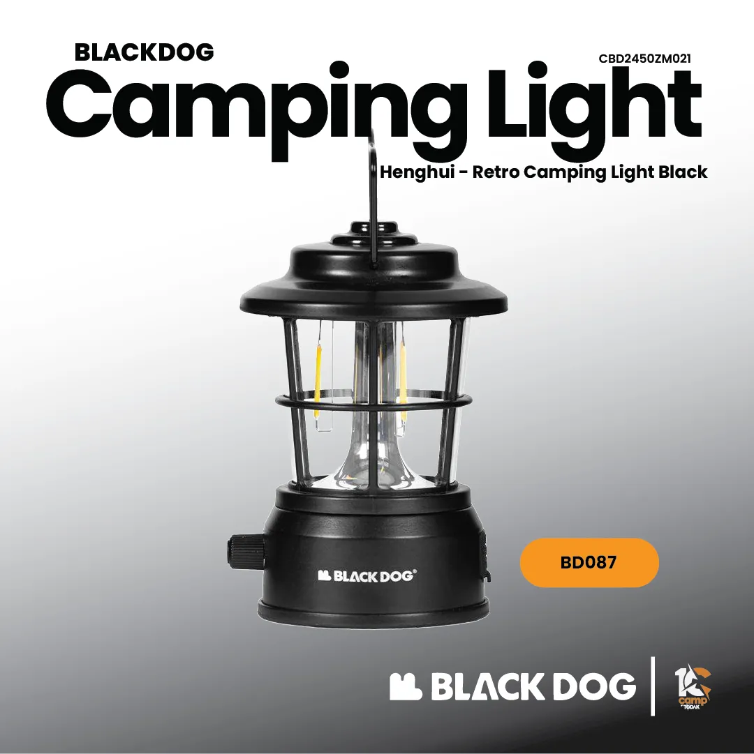 Lampu Camping Retro Blackdog Henghui
