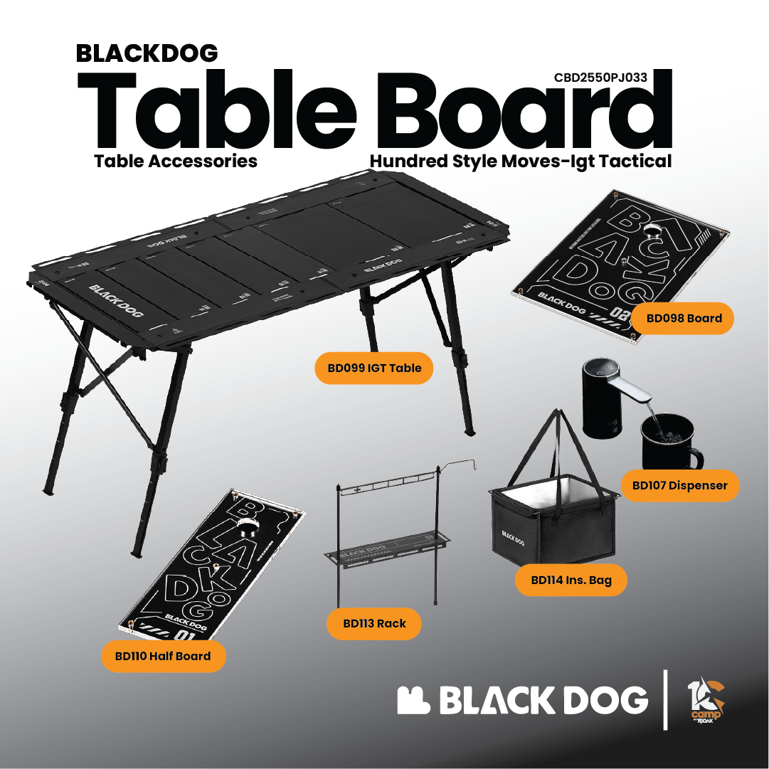 Meja Camping IGT Taktikal Blackdog Hundred Style MOVES