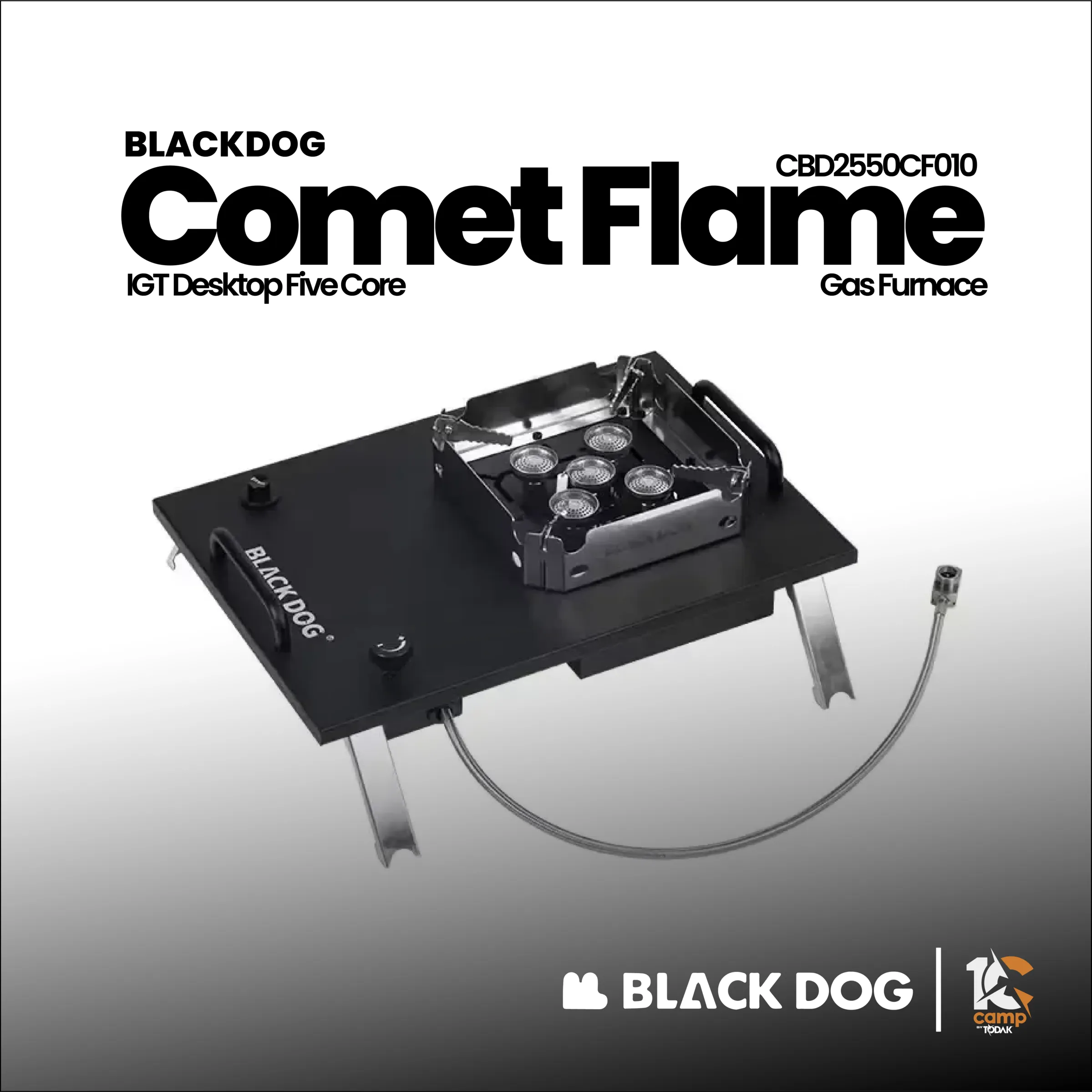Dapur Gas IGT 5-Teras Blackdog Comet Flame 7200W