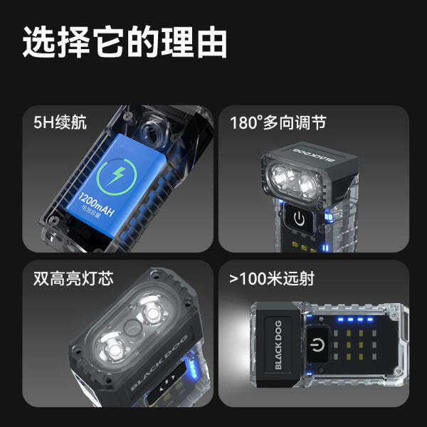 Lampu Suluh Poket Multifungsi Blackdog Night Key