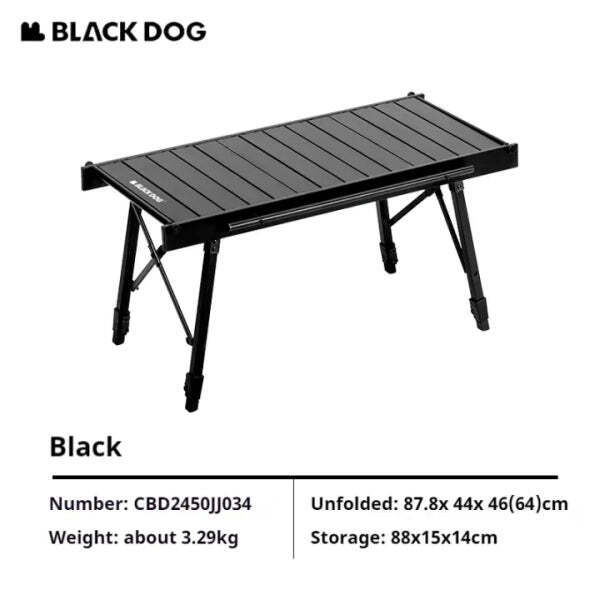 Meja IGT Lipat Boleh Laras Blackdog