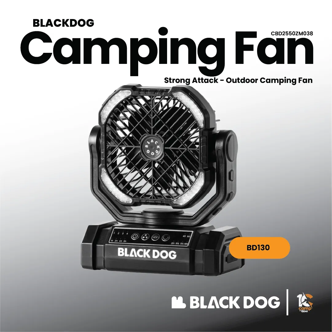 Kipas Camping Outdoor Blackdog Strong Attack