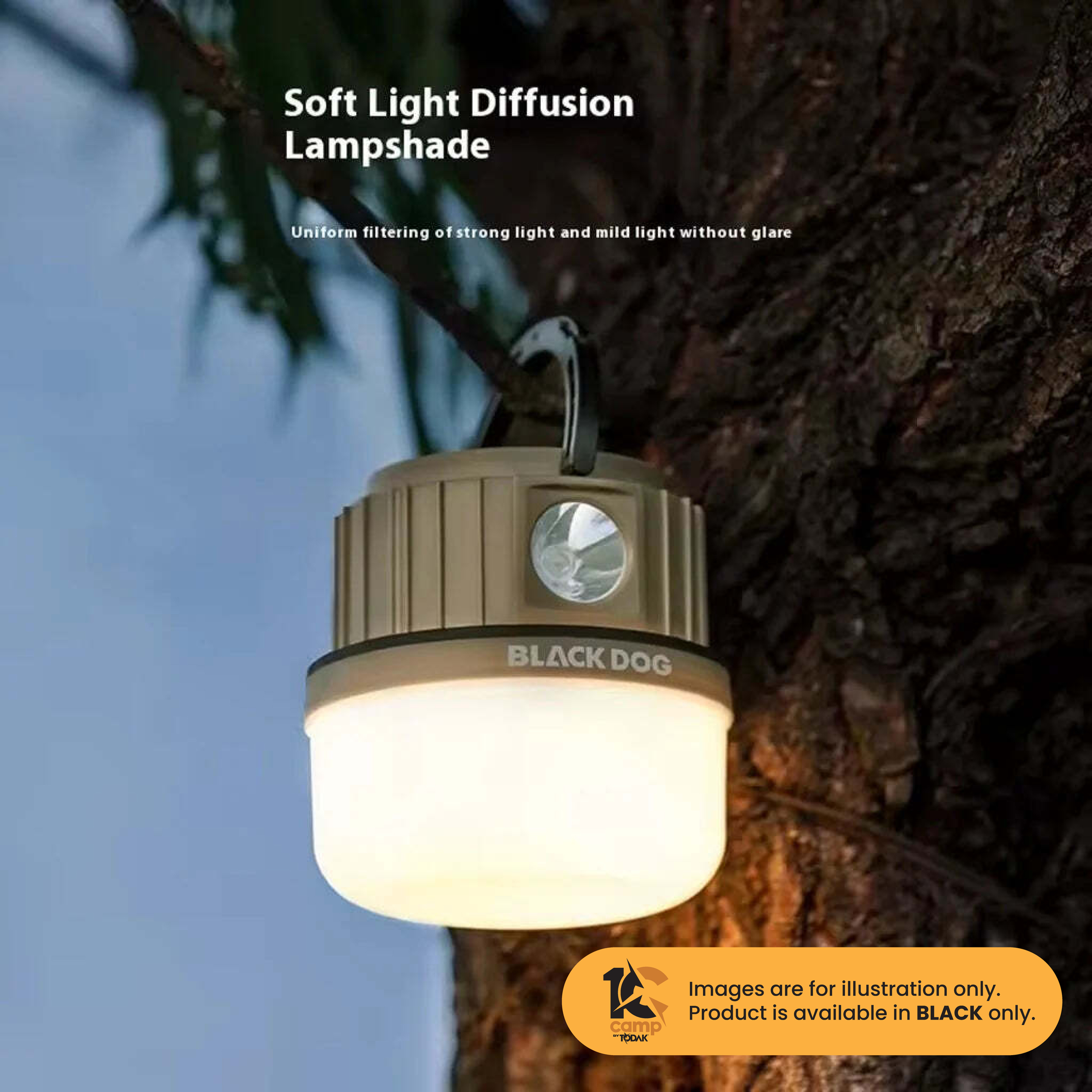 Lampu Camping Multifungsi Blackdog Foam