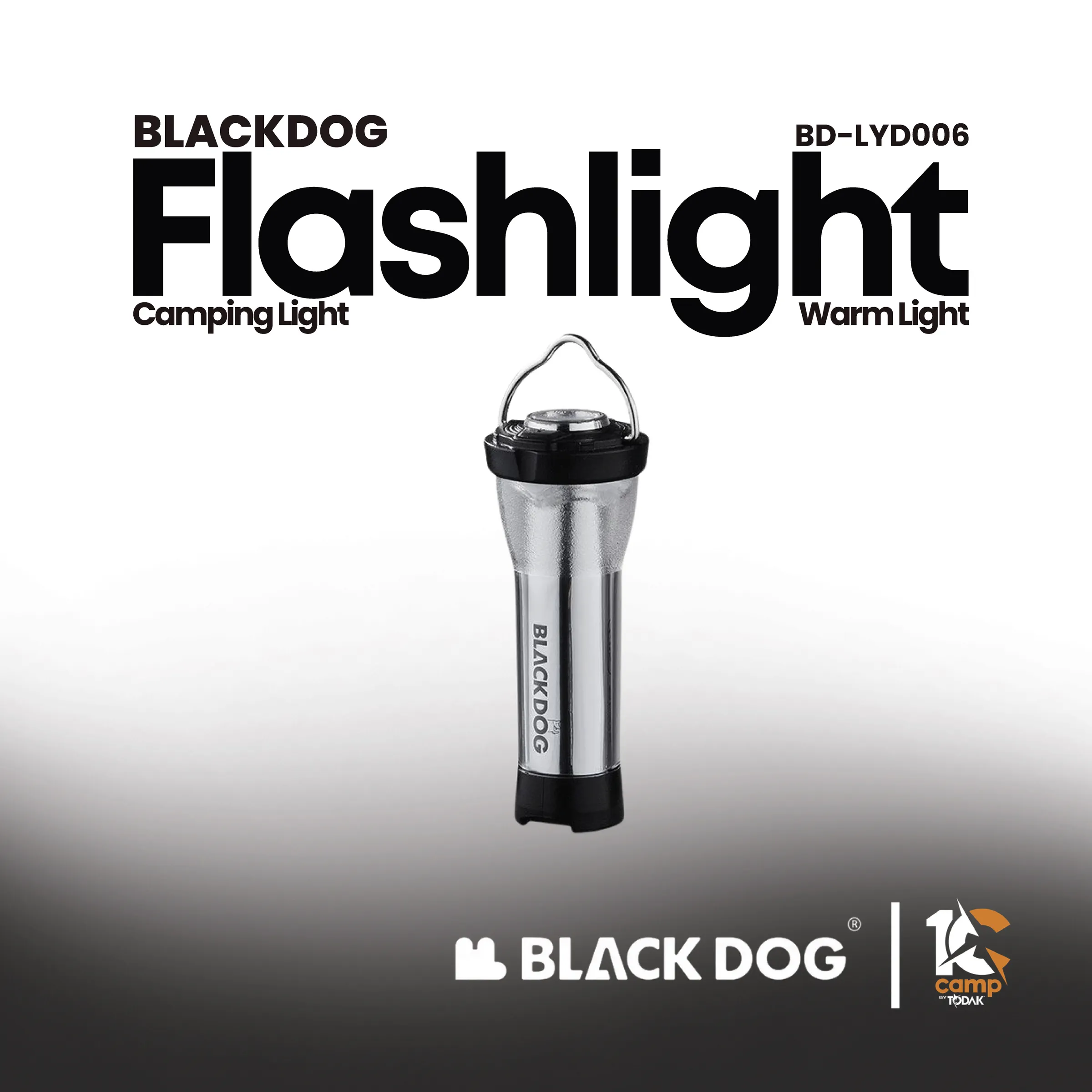 Lampu Suluh Camping Blackdog Flowing Silver 3.0
