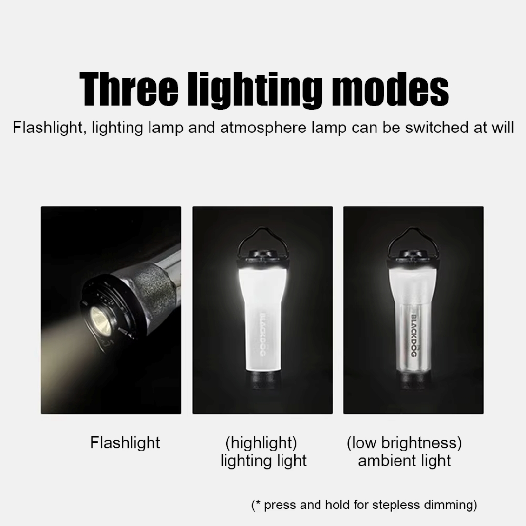 Lampu Suluh Camping Blackdog Flowing Silver 3.0