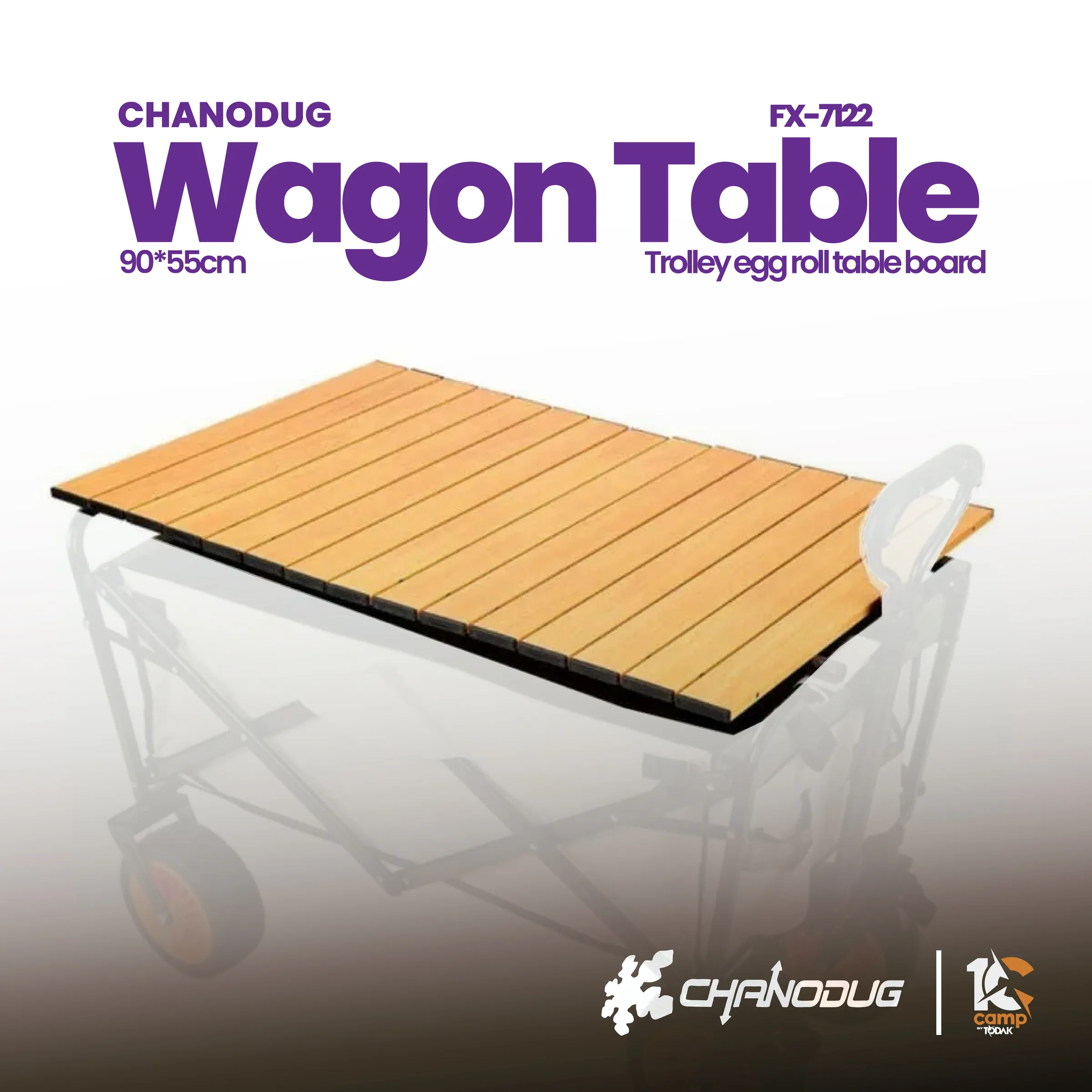 Papan Meja Egg Roll Chanodug untuk Troli FX-7122