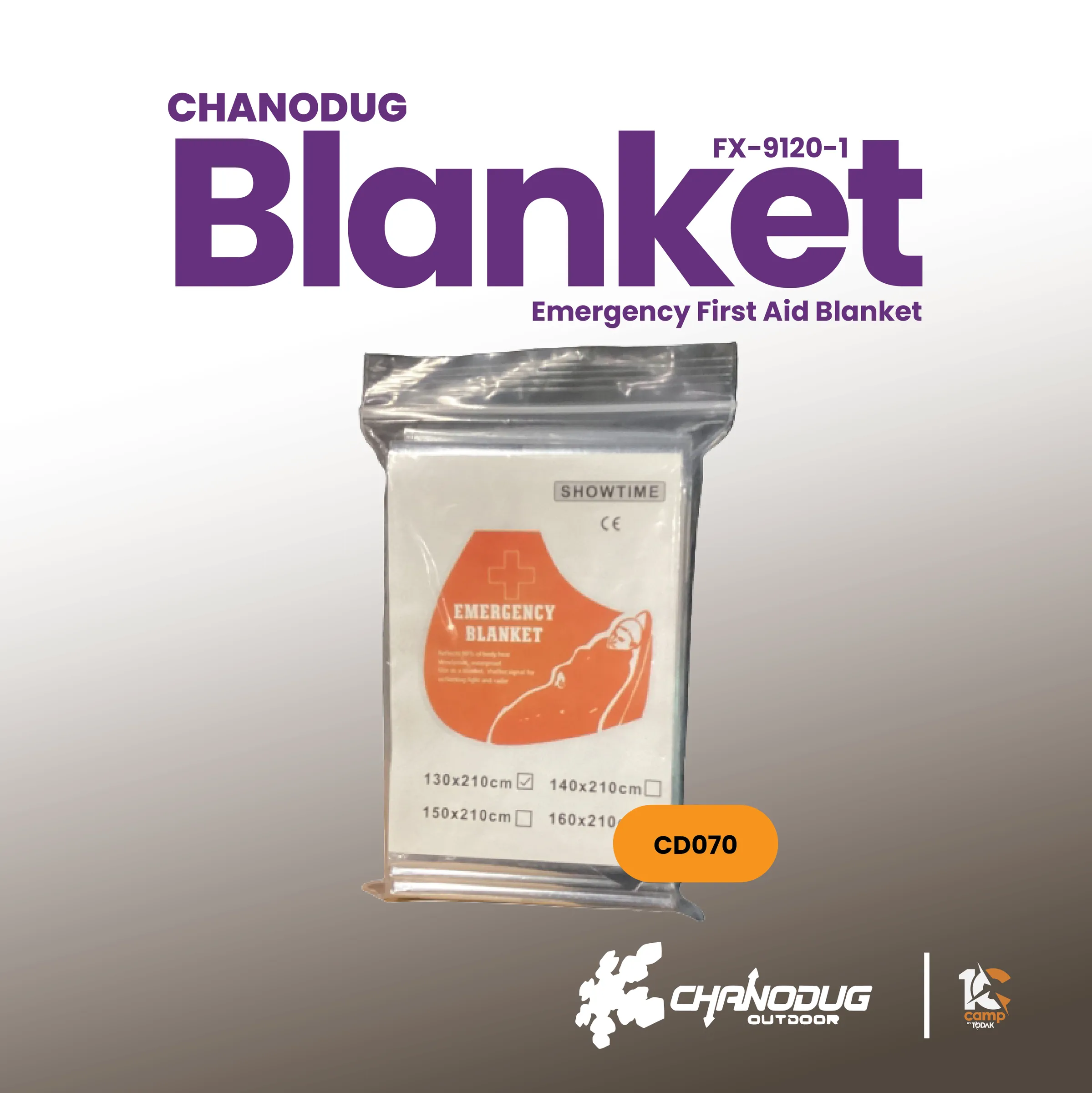 Selimut Kecemasan First Aid Chanodug FX-9120
