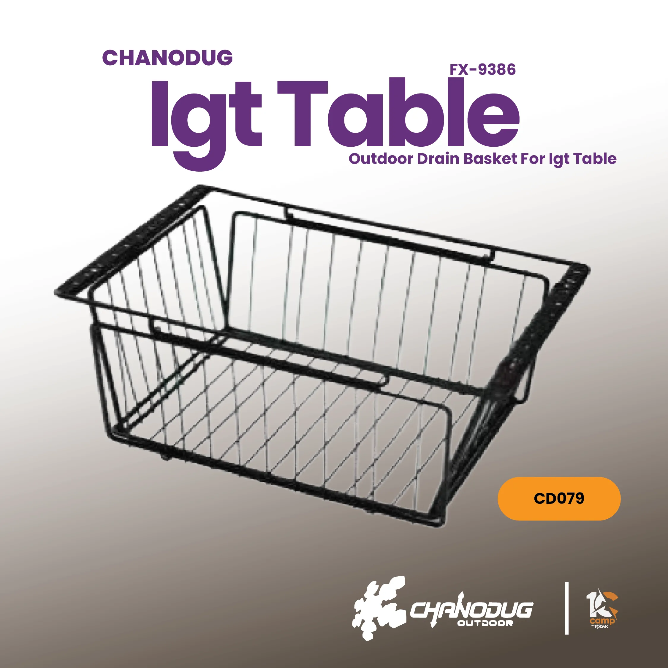Outdoor Drain Basket for IGT Table