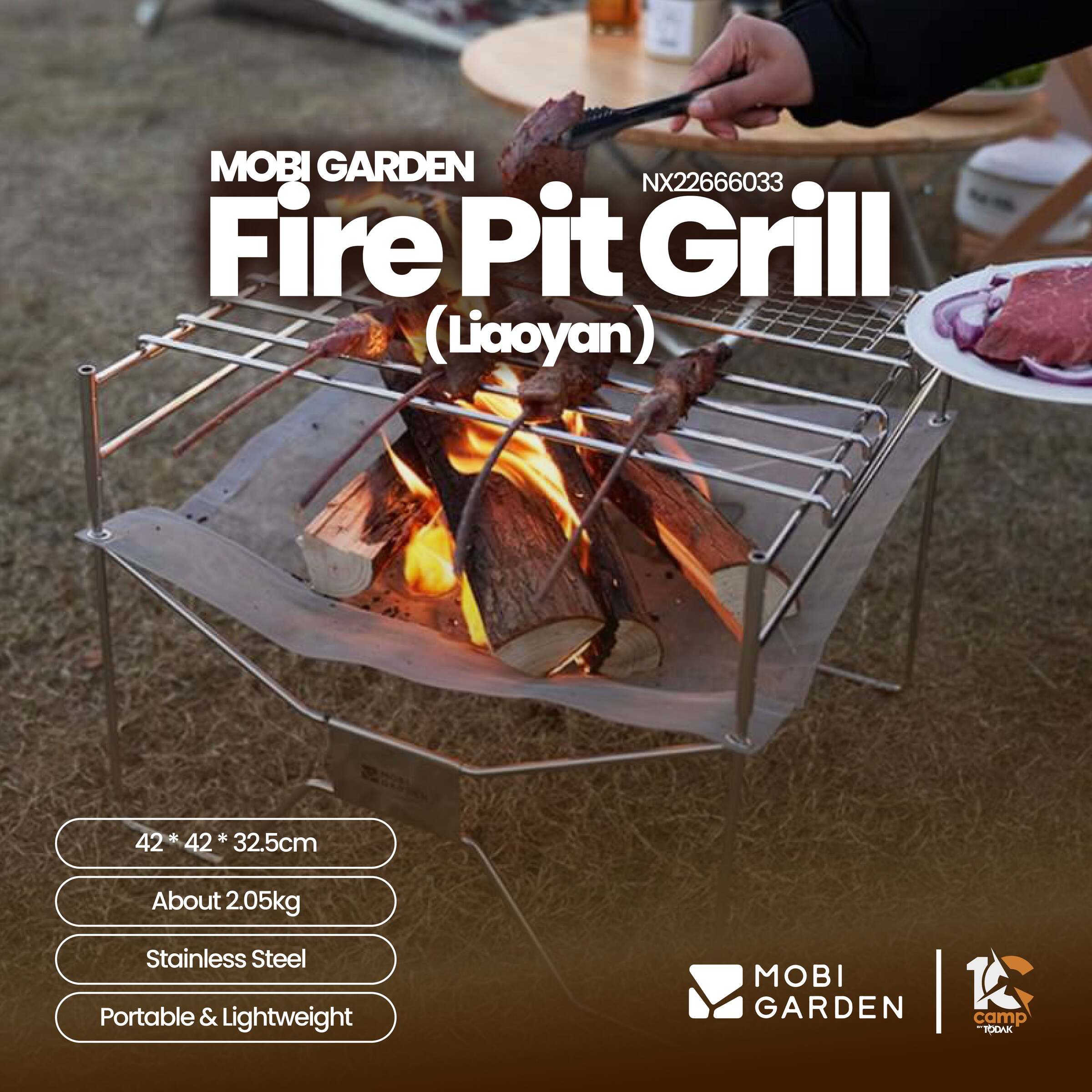 Grill Camping Mobi Garden Liaoyan Fire Pit