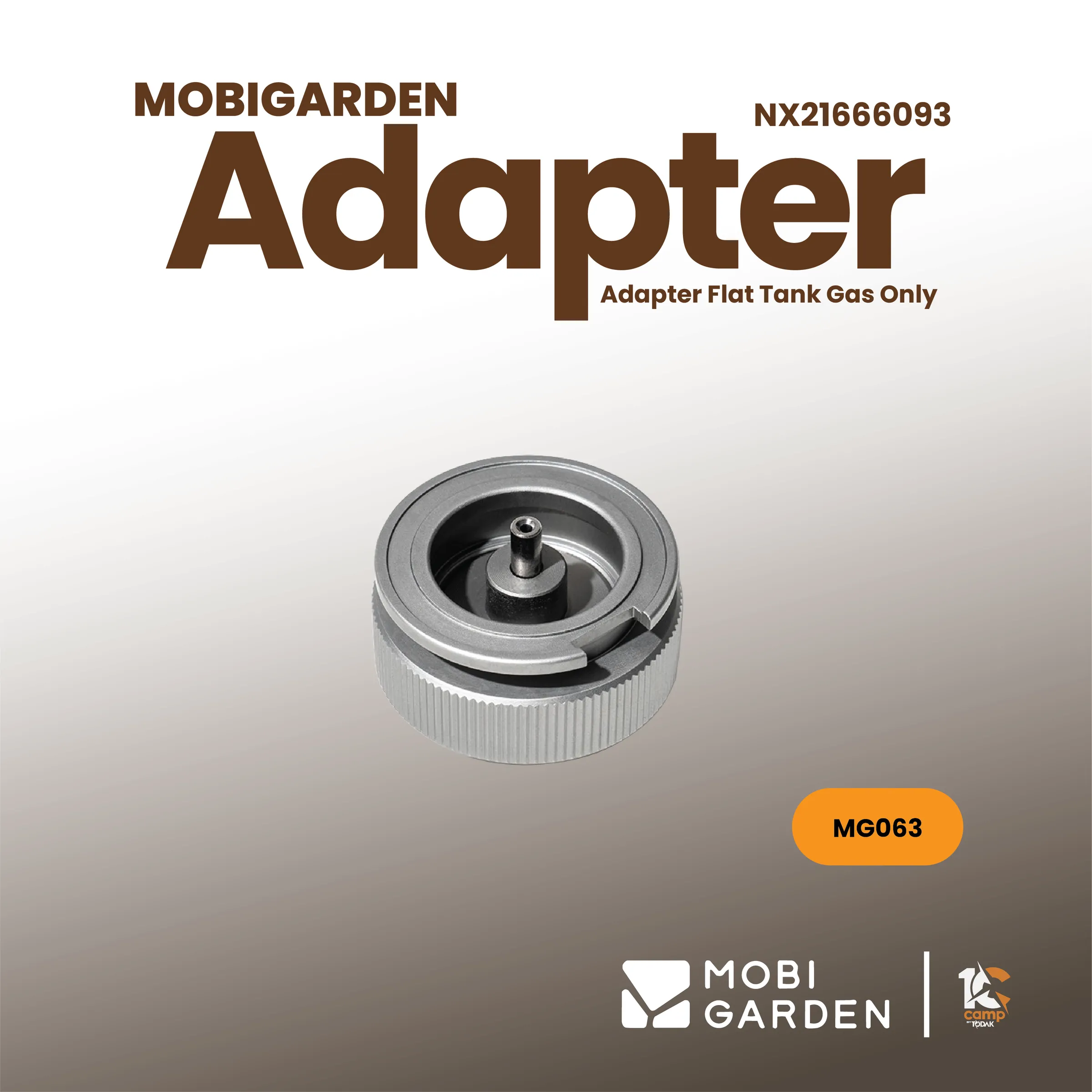 Adapter Gas Flat Tank Mobi Garden