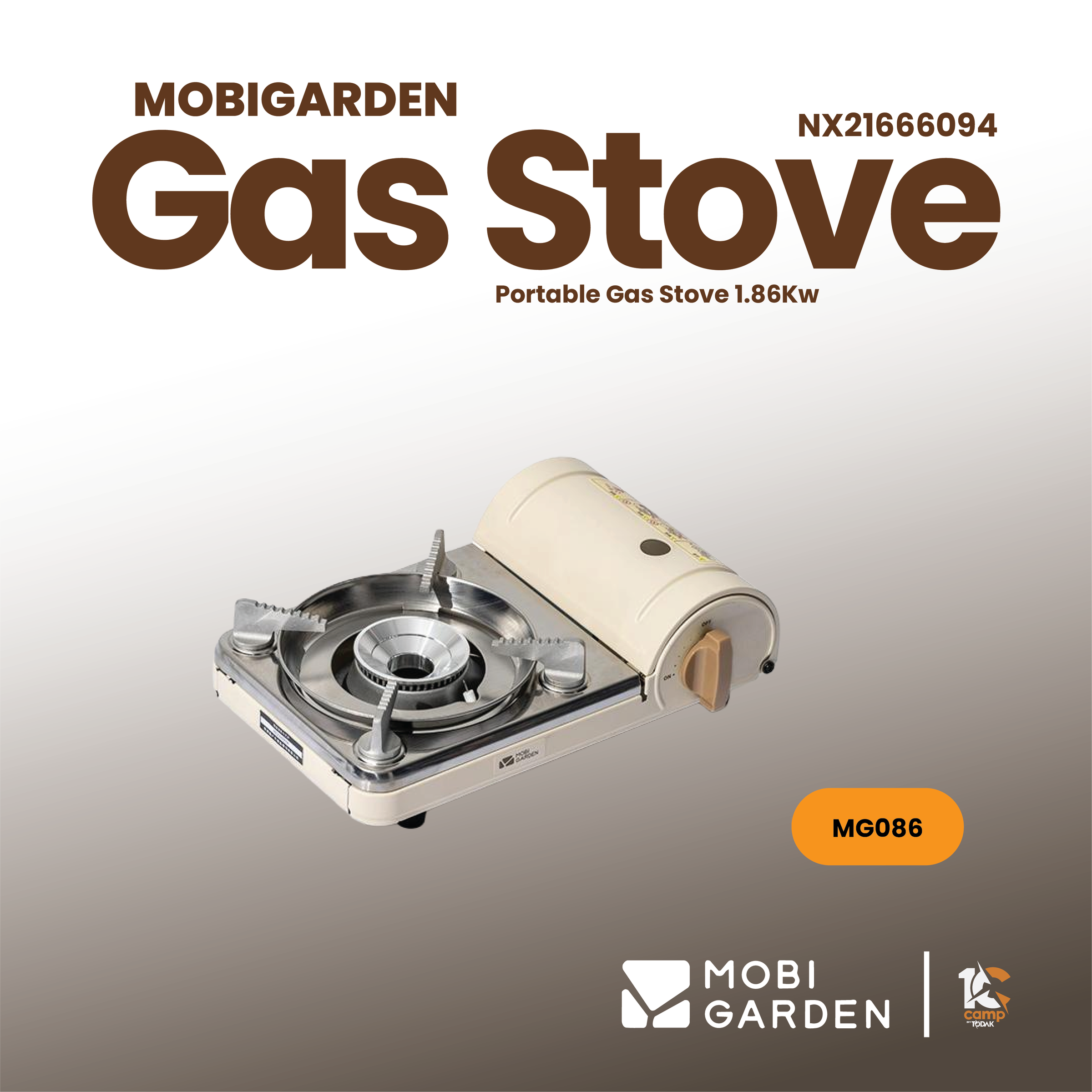 Dapur Gas Mudah Alih Mobi Garden 1.86kW