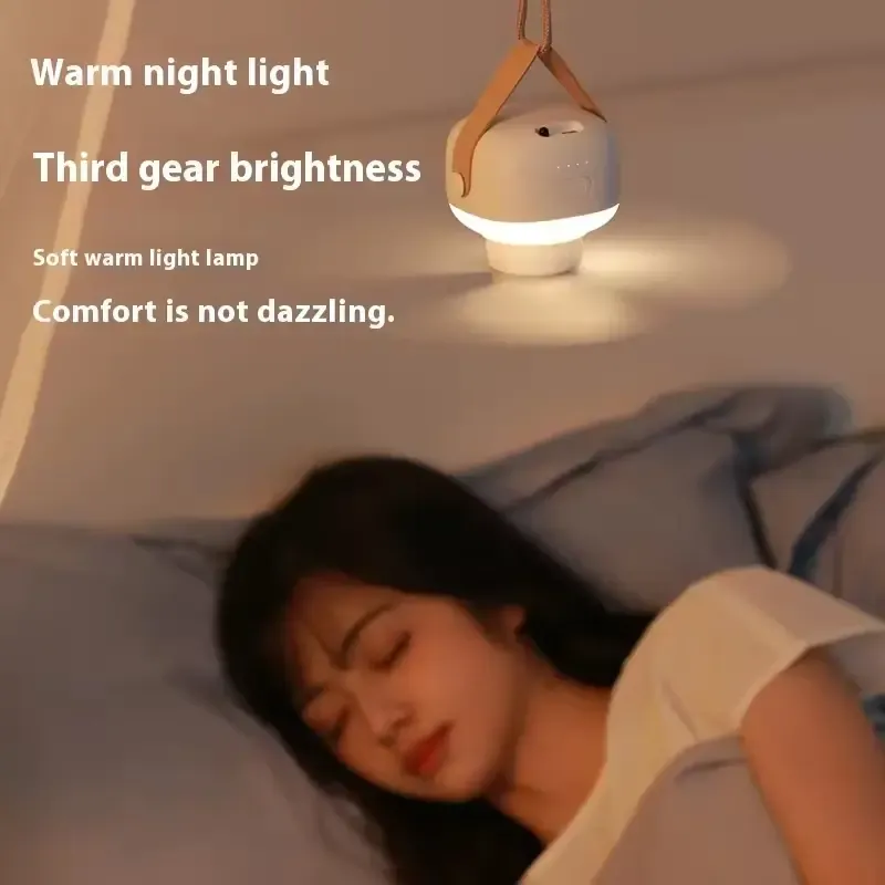 Kipas Siling Mini Camping dengan Lampu LED M35
