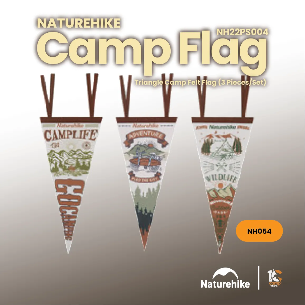 Bendera Kem Felt Segitiga Naturehike Flagstar
