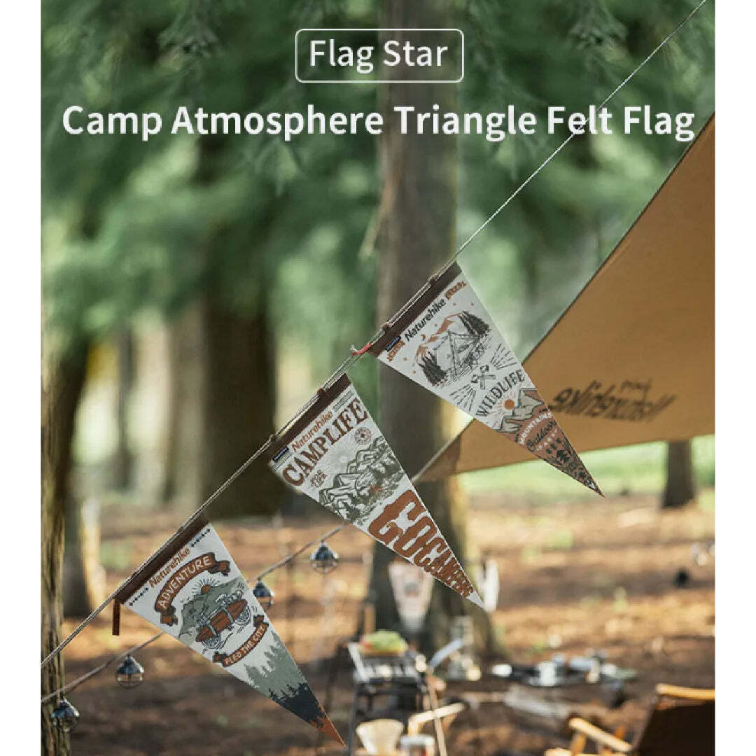 Bendera Kem Felt Segitiga Naturehike Flagstar