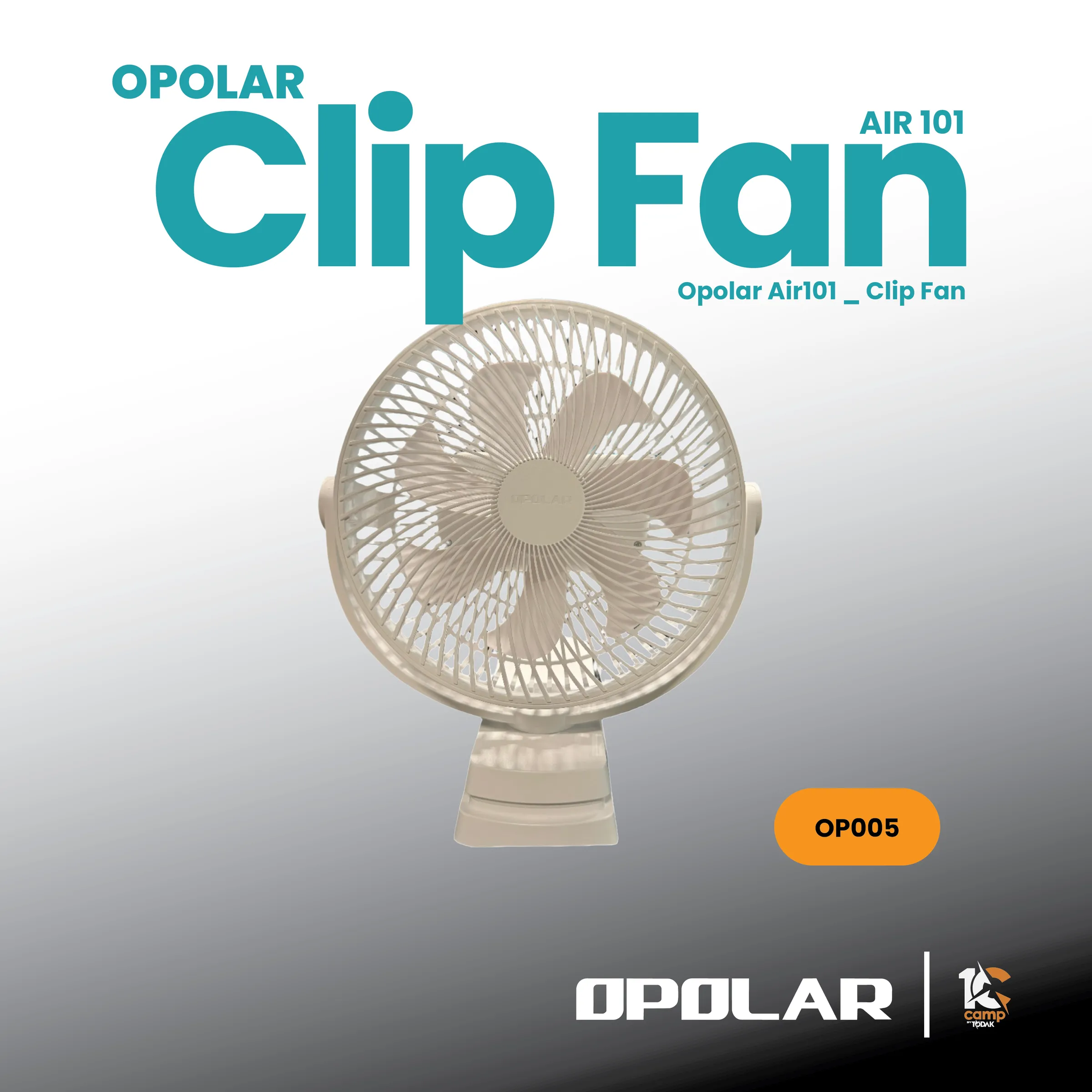 Kipas Klip Camping Opolar AIR101