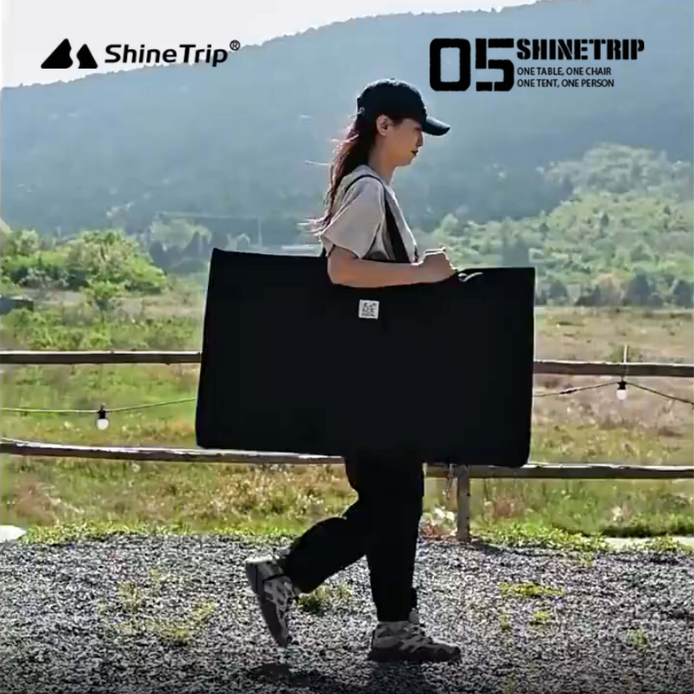 Beg Simpanan Meja IGT Shinetrip Black Mist