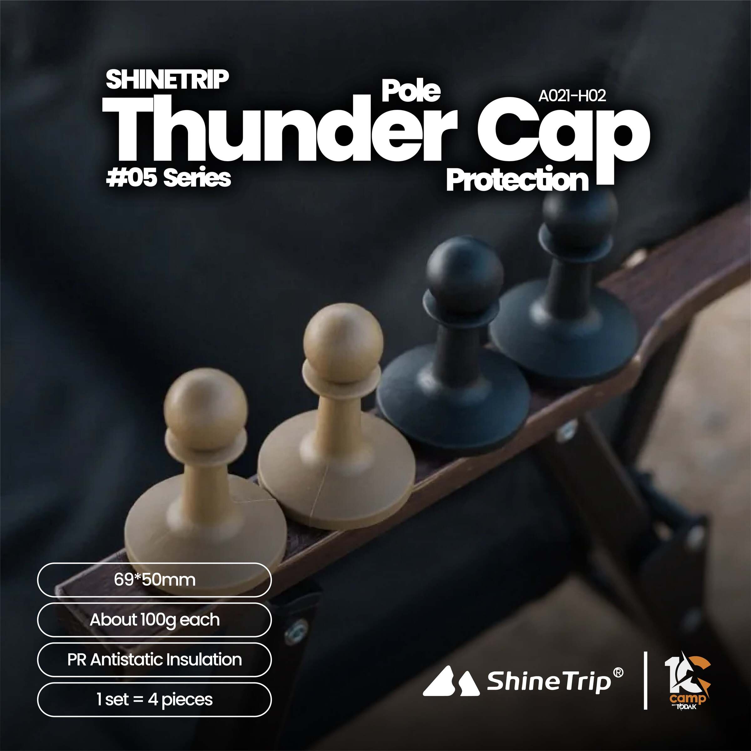 Penutup Tiang Thunder Cap Shinetrip