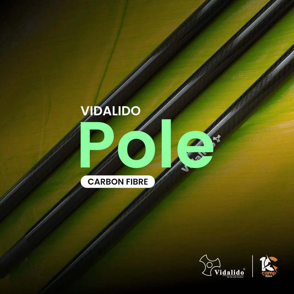 Tiang Khemah Carbon Fibre Vidalido 2.4m×28mm