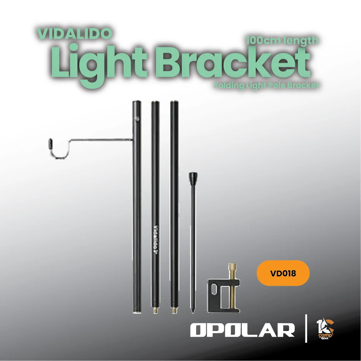 Bracket Tiang Lampu Lipat Vidalido