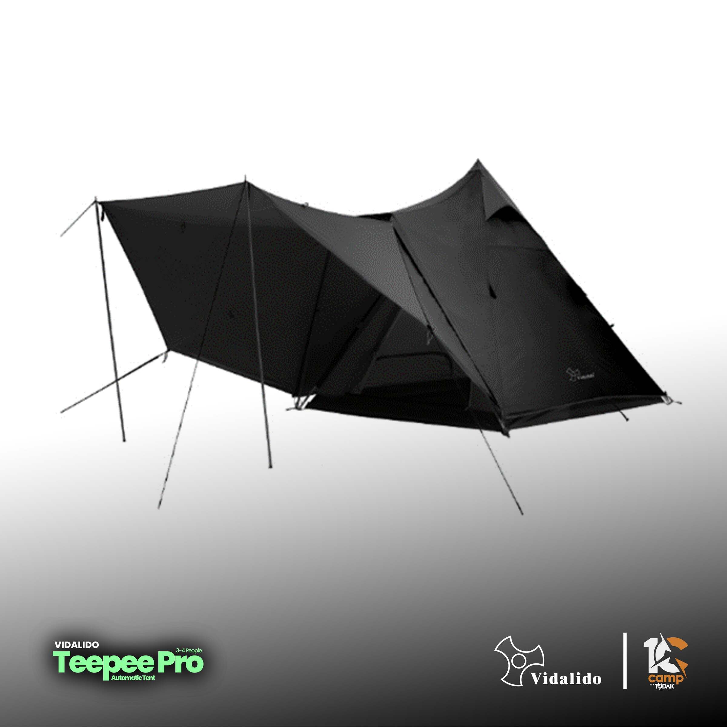Khemah Teepee Automatik Vidalido Pro