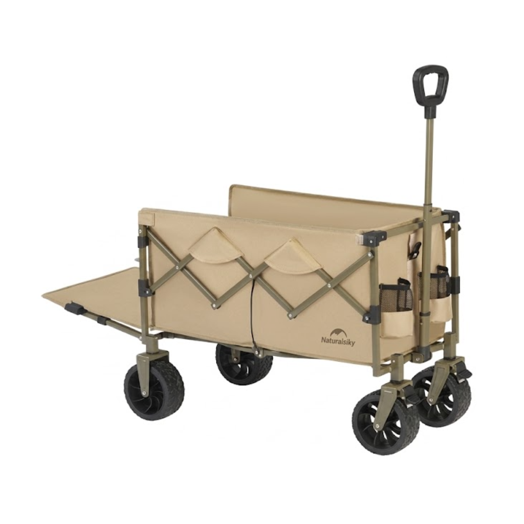 CNK2350JJ012 (Light) Folding camping cart _ Linen brown/100+50L