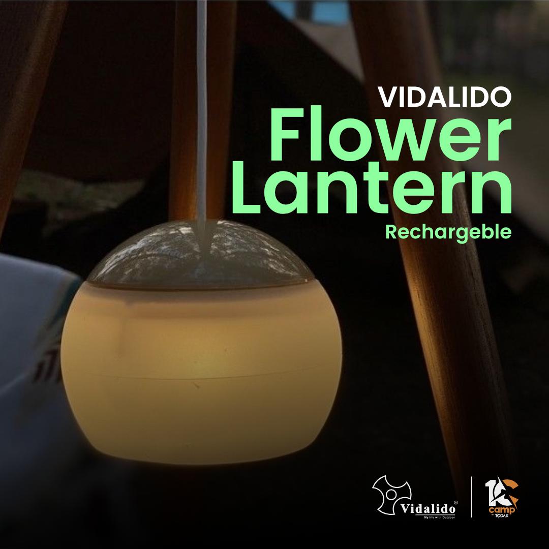Lampu Flower Lantern Vidalido Rechargeable