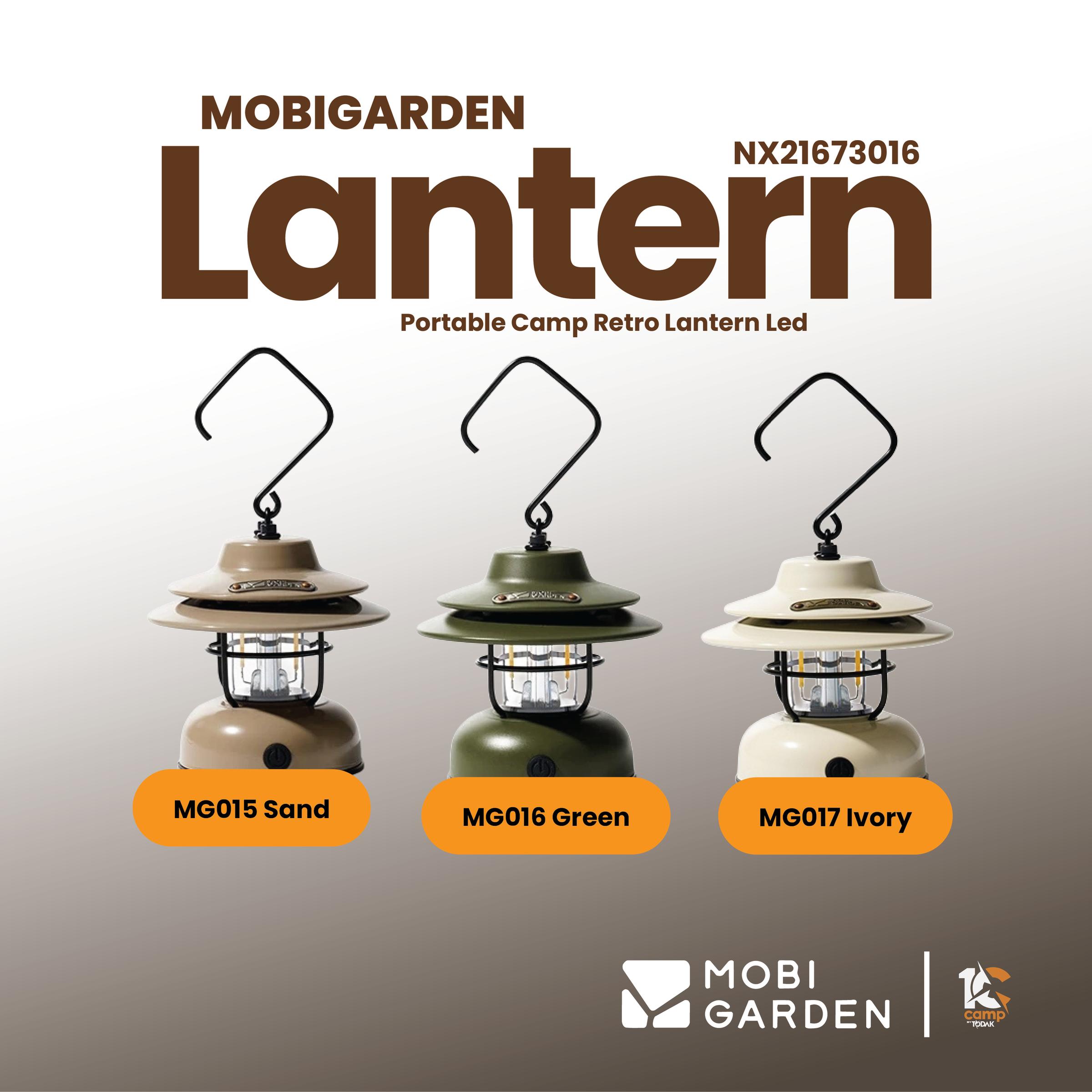 Lampu Lantern Retro LED Mobi Garden