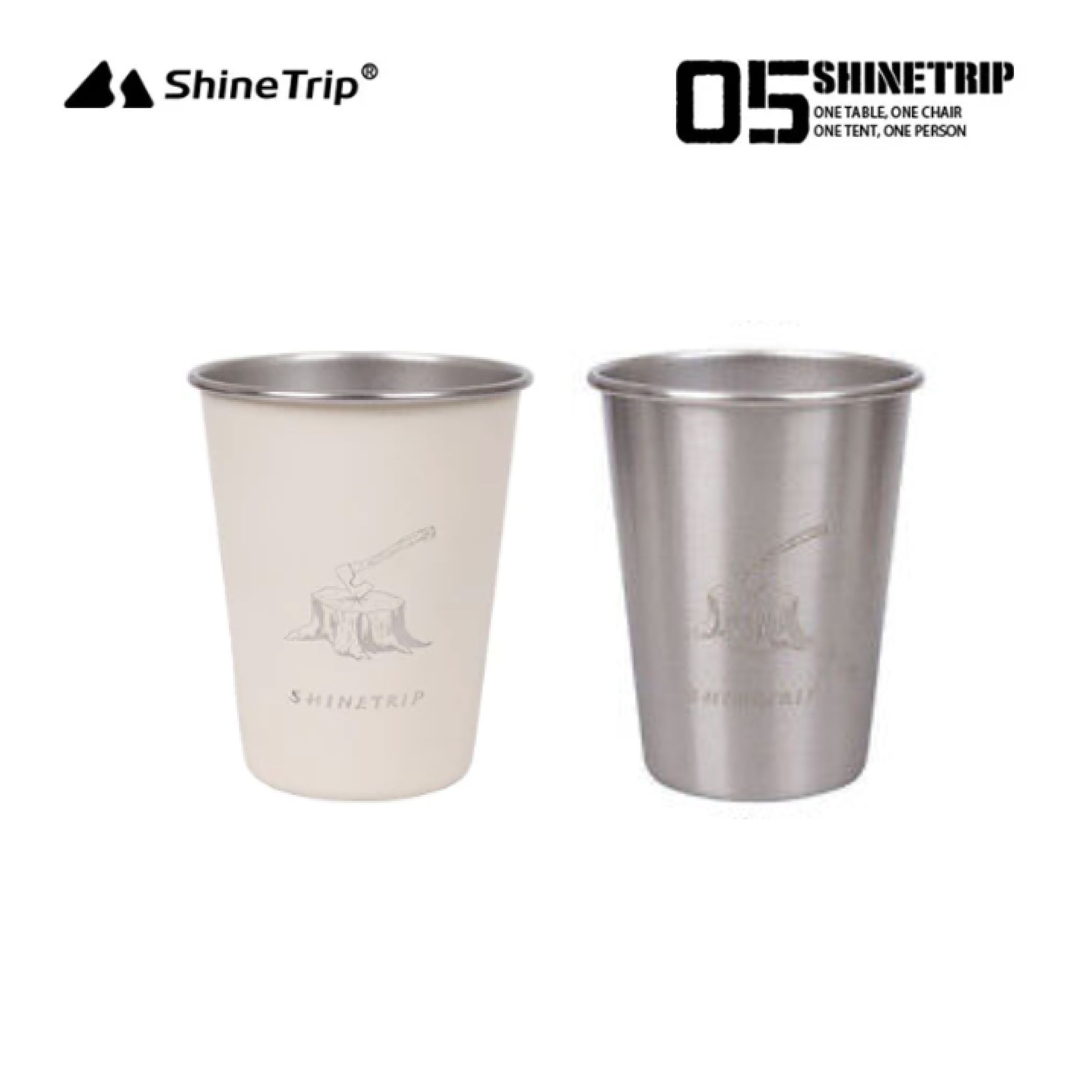 Set Cawan Stainless Steel Shinetrip Enjoy