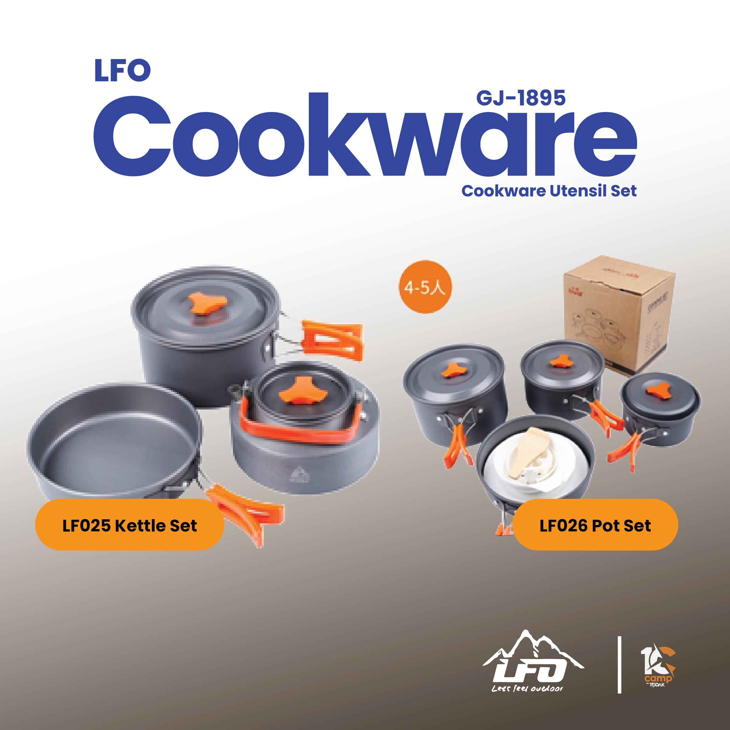 Set Cerek & Cookware Camping LFO 2-3 Orang