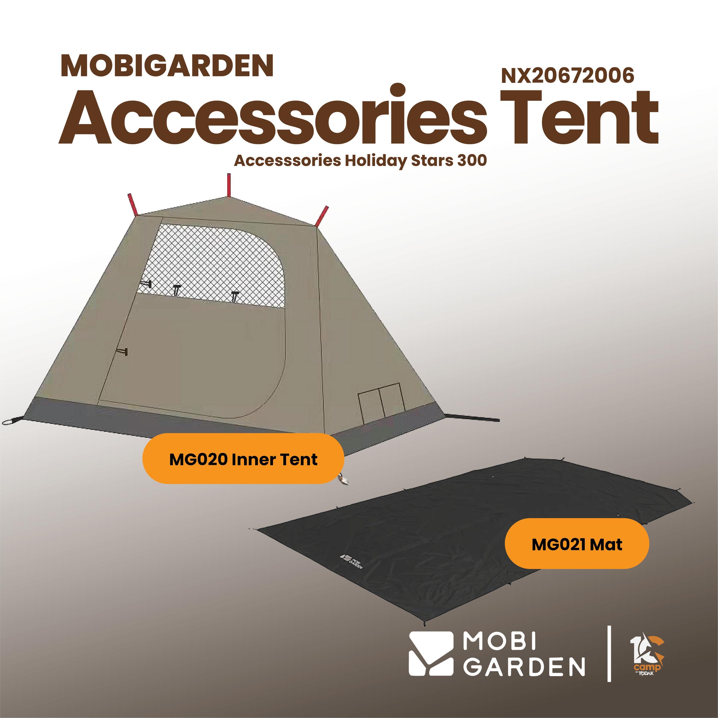 Groundsheet Mobi Garden untuk Khemah Holiday Stars 300