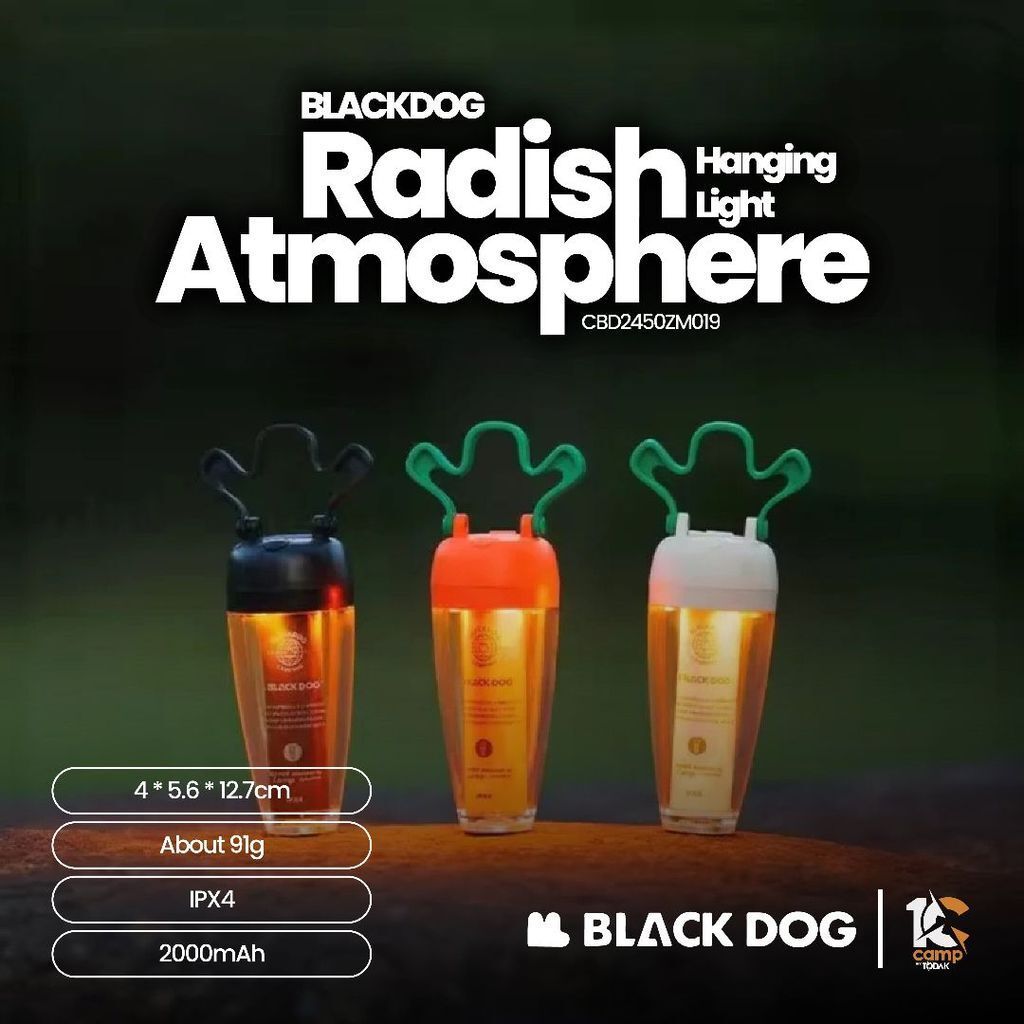 Lampu Gantung Camping Blackdog Carrot