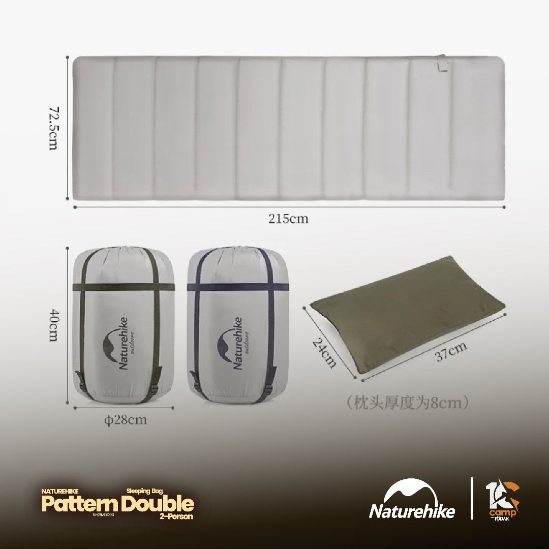 Sleeping Bag Double Naturehike dengan Bantal