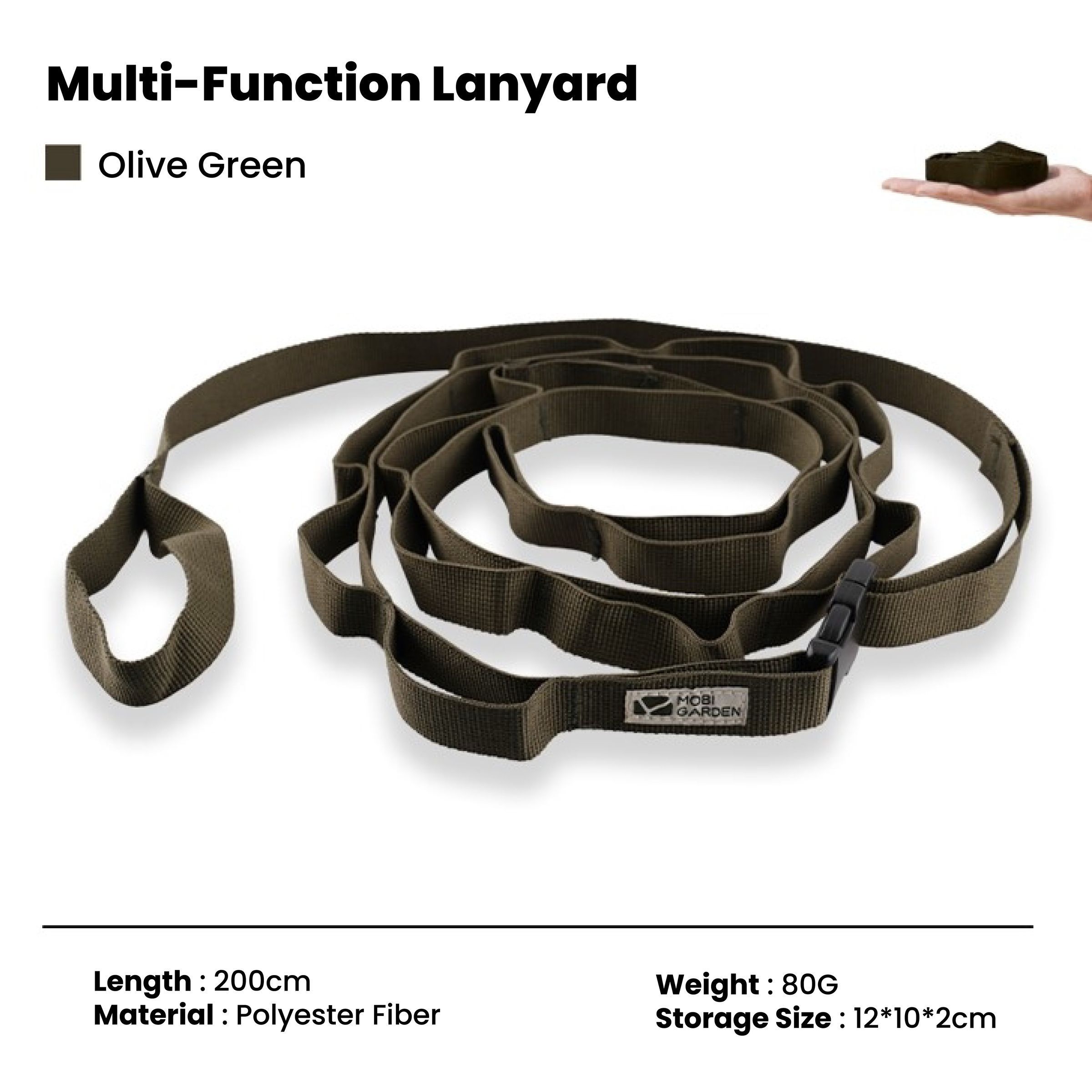 Tali Gantung Camping Mobi Garden Lanyard 200cm