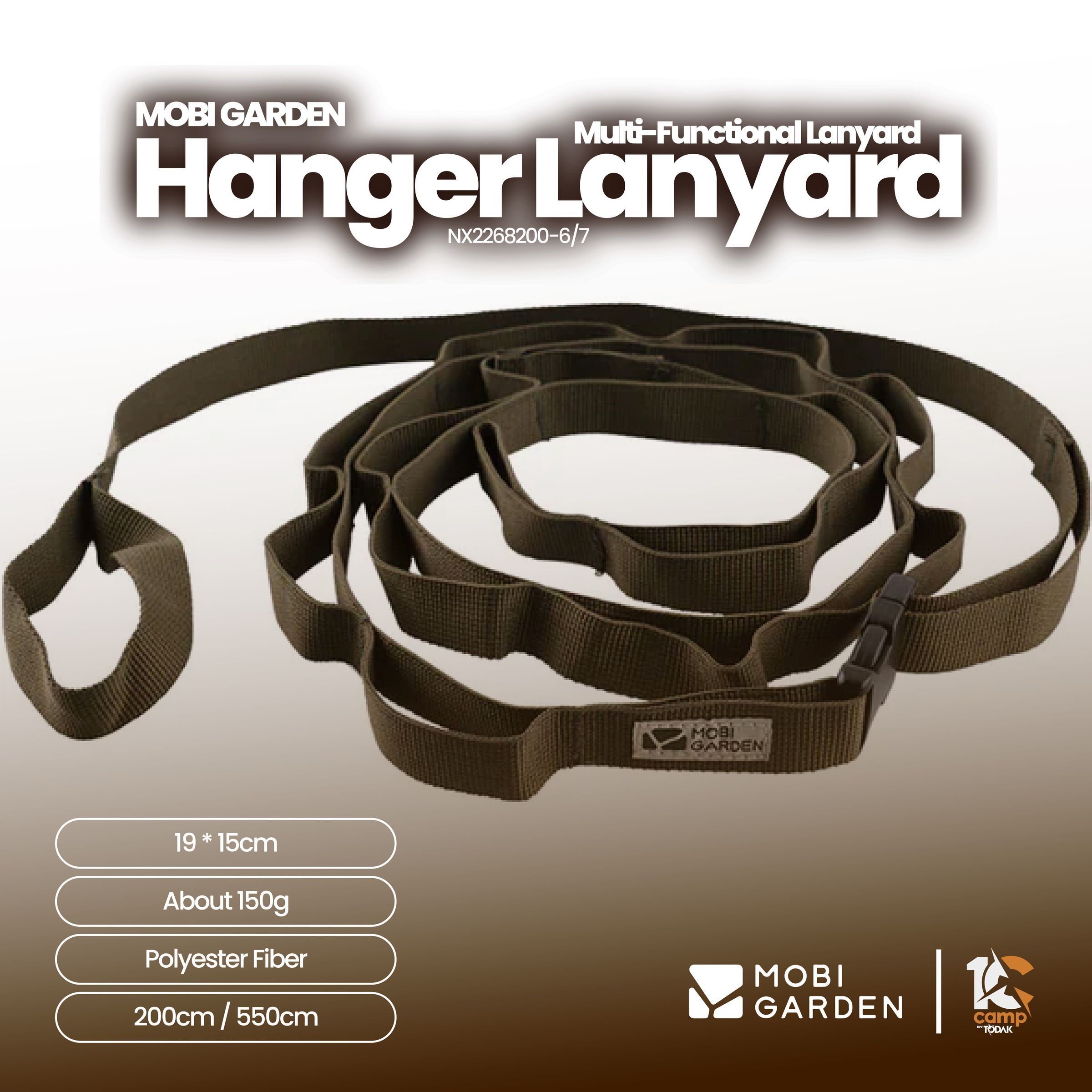 Tali Gantung Camping Mobi Garden Lanyard 200cm