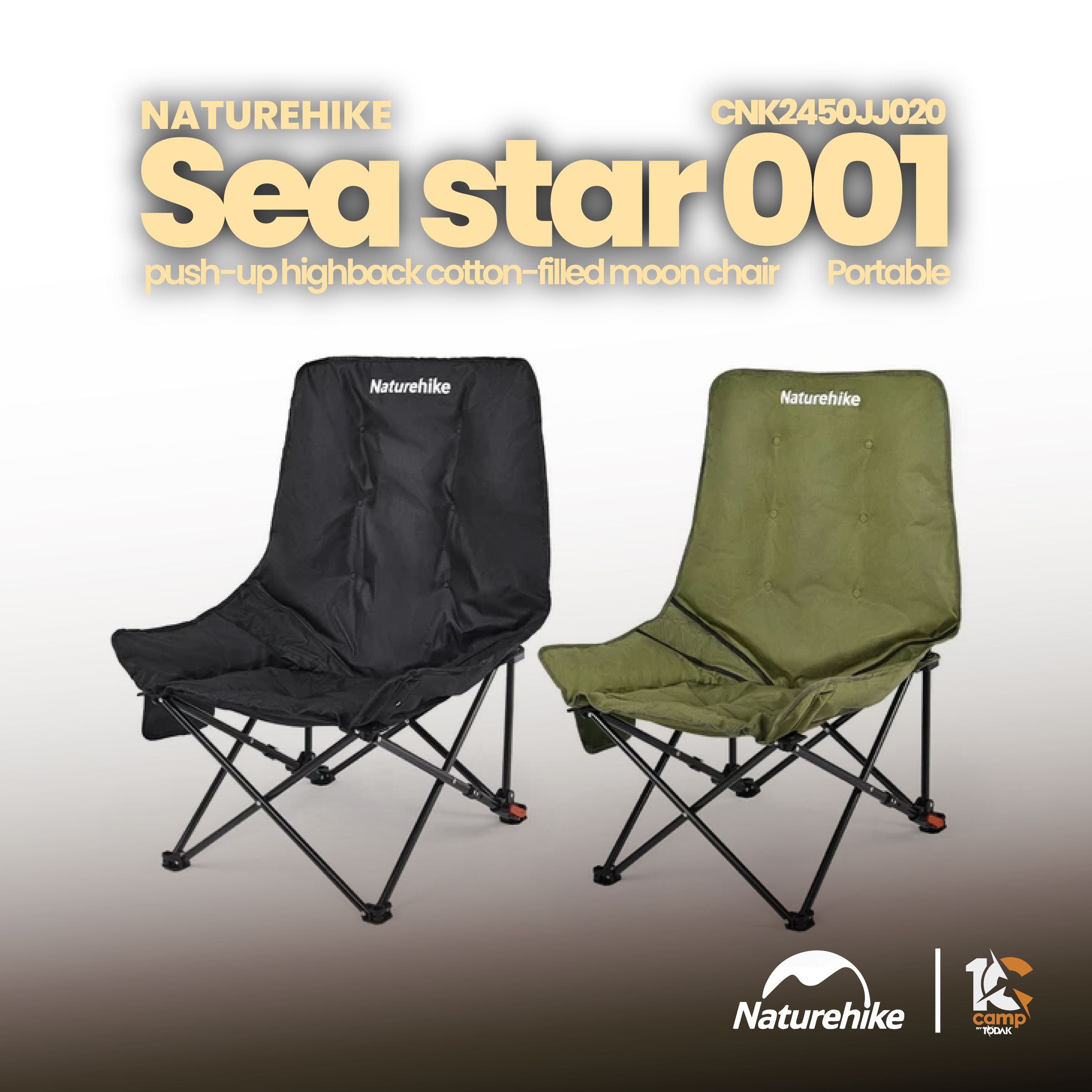 Kerusi Moon Chair High Back Naturehike Sea Star 001