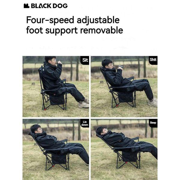 Kerusi Lipat Cotton Blackdog Slow Enjoy