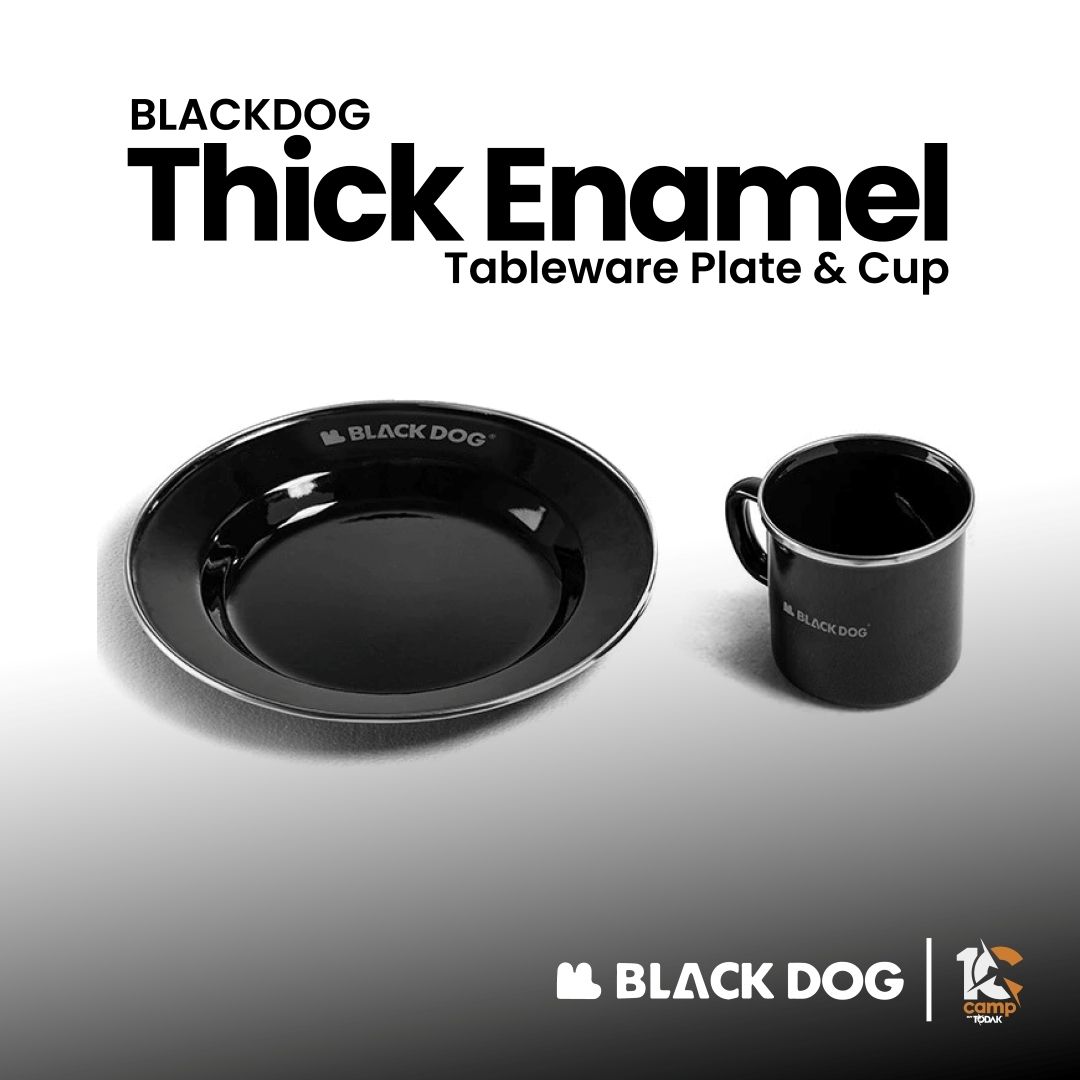 Pinggan Enamel Tebal Blackdog