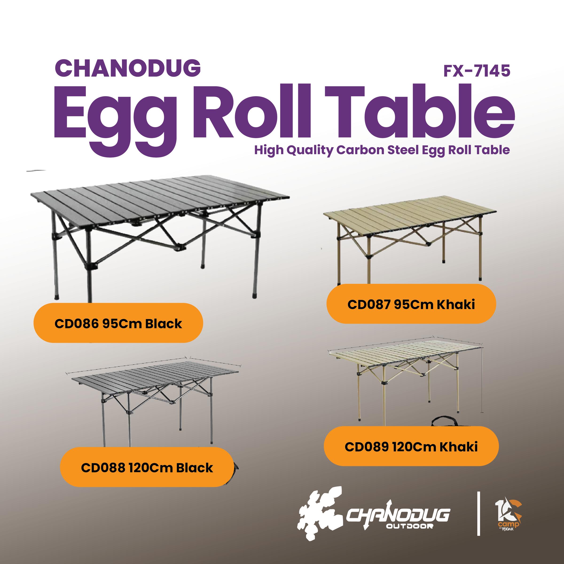 Meja Egg Roll Carbon Steel Chanodug 95cm