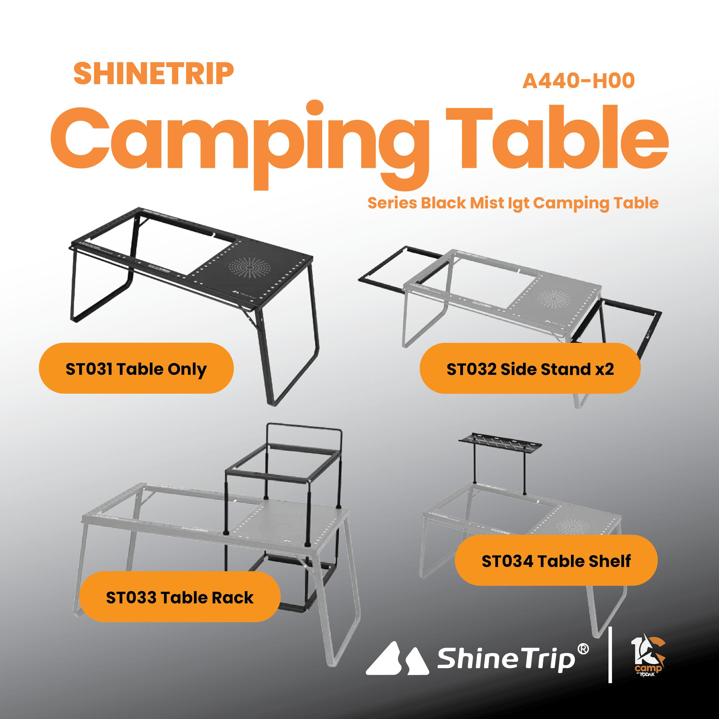 Meja Camping IGT Shinetrip Black Mist 05